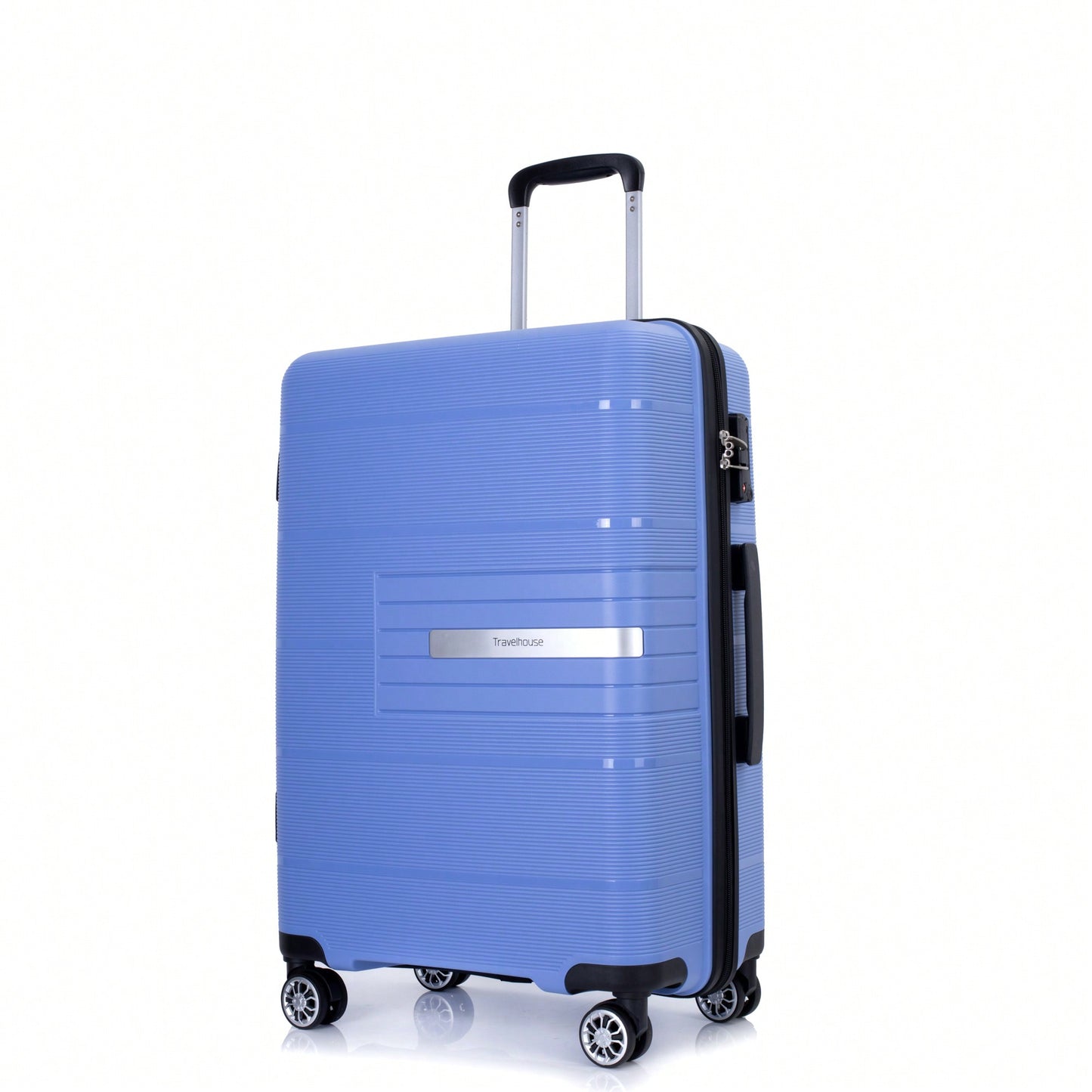 Light Green 3-Piece Hardshell Luggage Set With Double Spinner Wheels, TSA Lock, Lightweight & Durable (20/24"/28")"