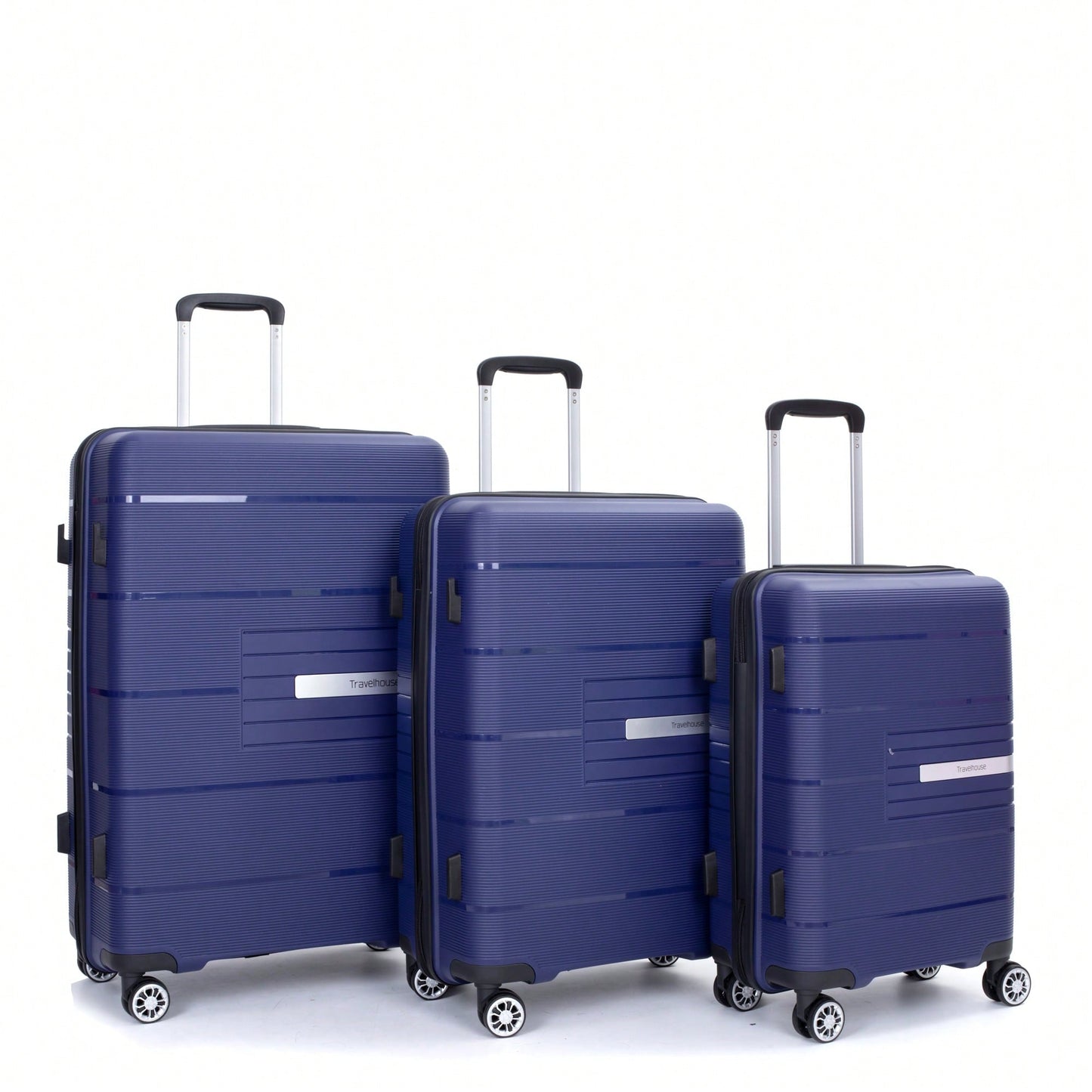Light Green 3-Piece Hardshell Luggage Set With Double Spinner Wheels, TSA Lock, Lightweight & Durable (20/24"/28")"