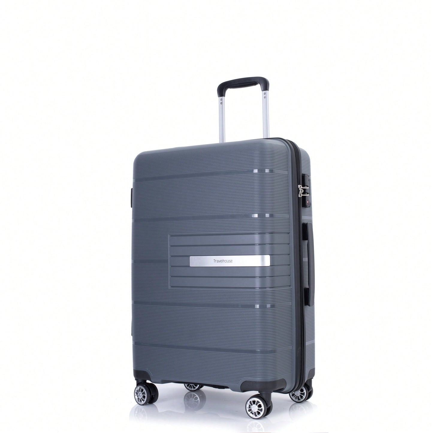Light Green 3-Piece Hardshell Luggage Set With Double Spinner Wheels, TSA Lock, Lightweight & Durable (20/24"/28")"