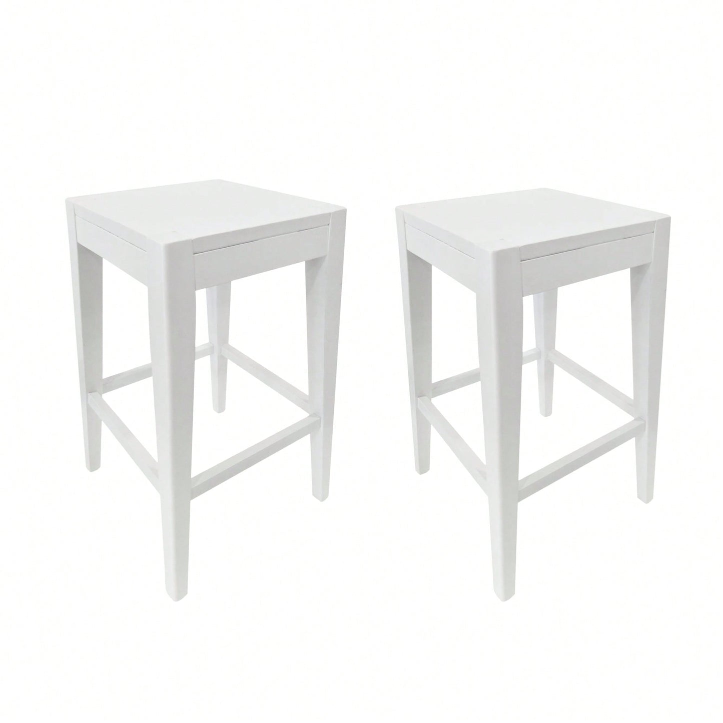 Modern Counter Stool Set Of 2 - Stylish Height Adjustable Seats For Kitchen Or Bar