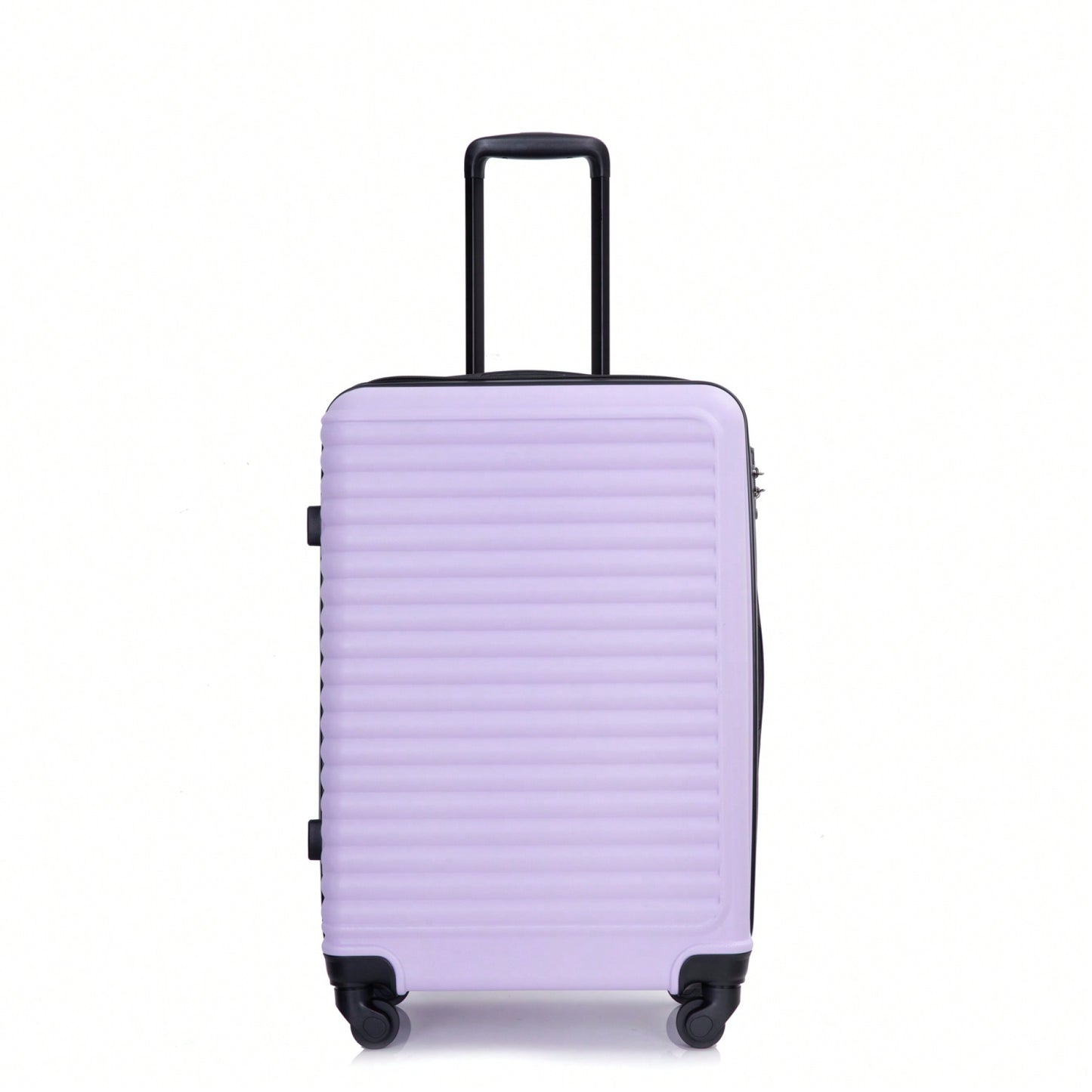 Lightweight 3-Piece ABS Luggage Set With Spinner Wheels And TSA Lock - Lavender Purple Travel Case (20/24/28)