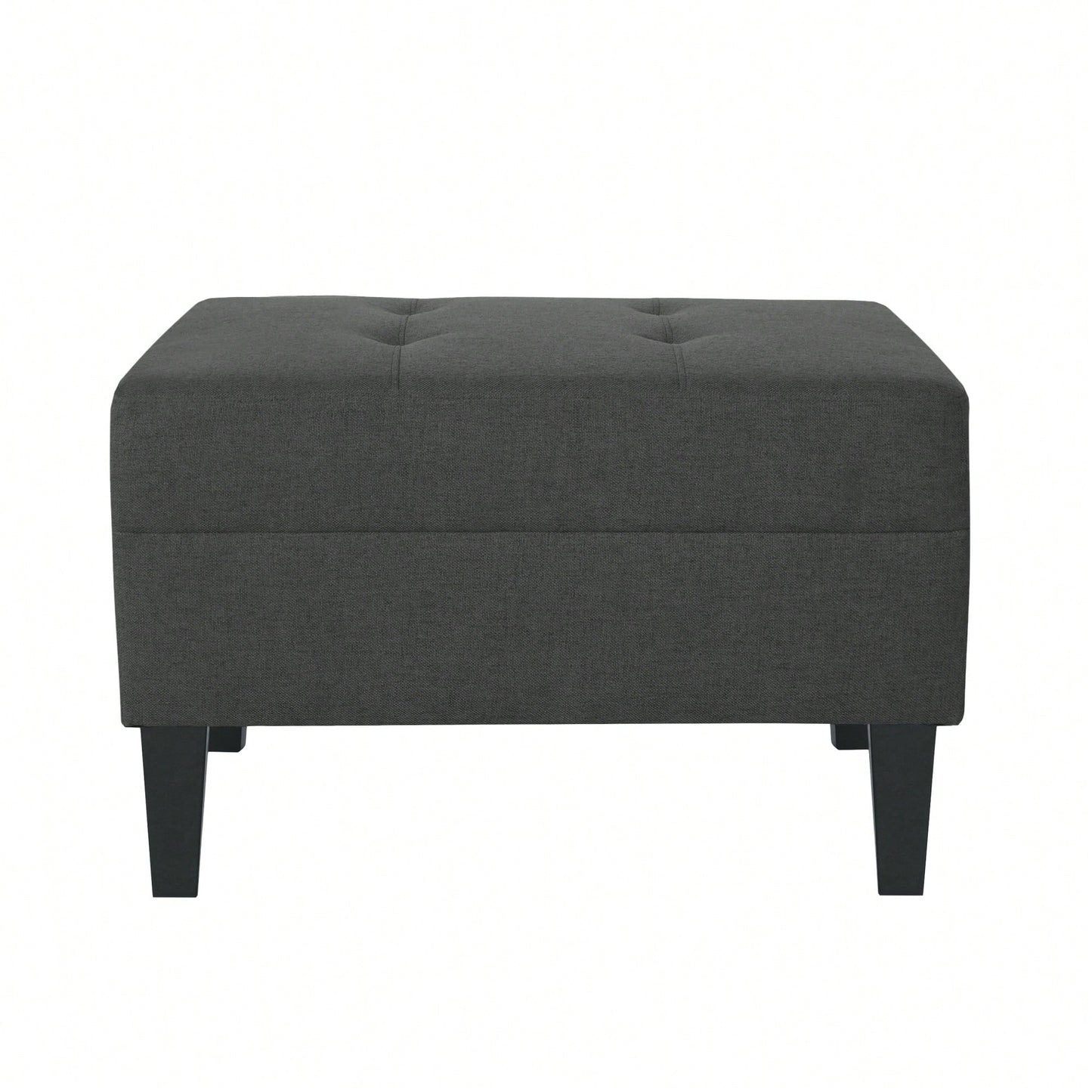 Elegant Plush Ottoman With Multifunctional Storage And Stylish Design