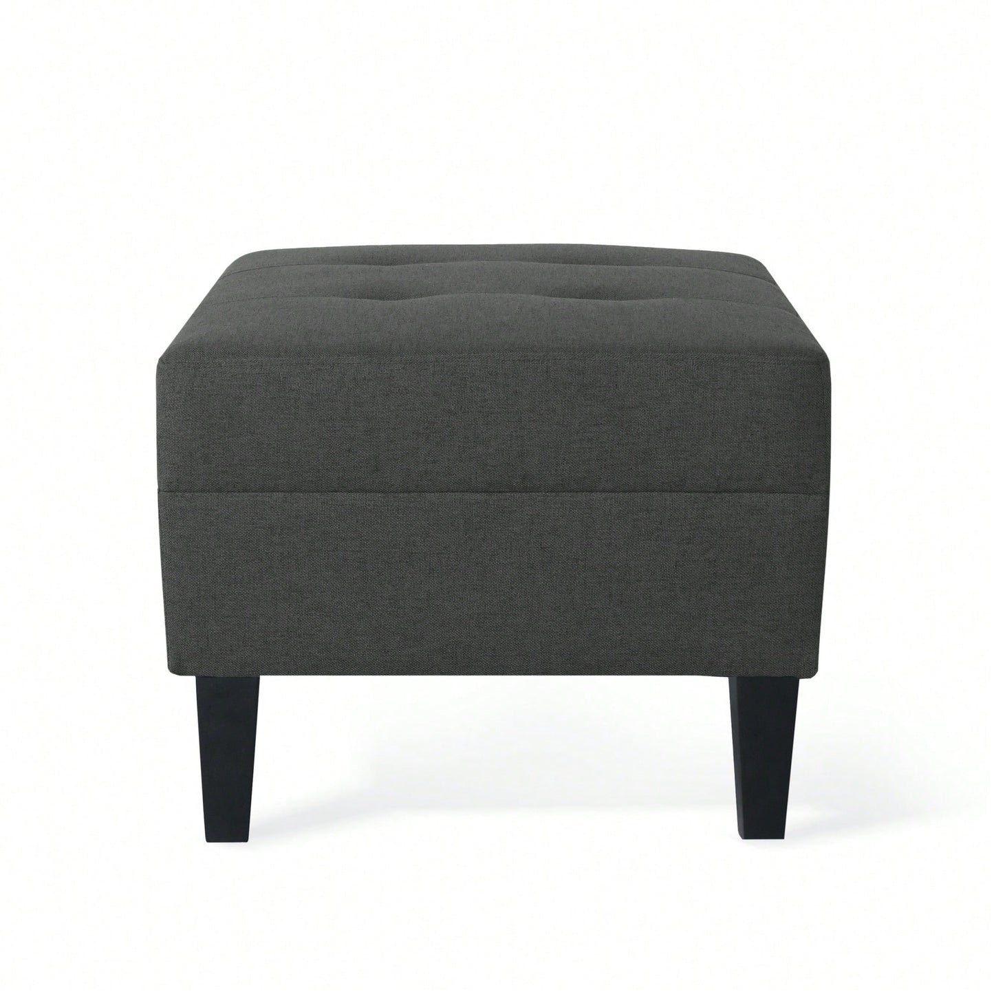 Elegant Plush Ottoman With Multifunctional Storage And Stylish Design