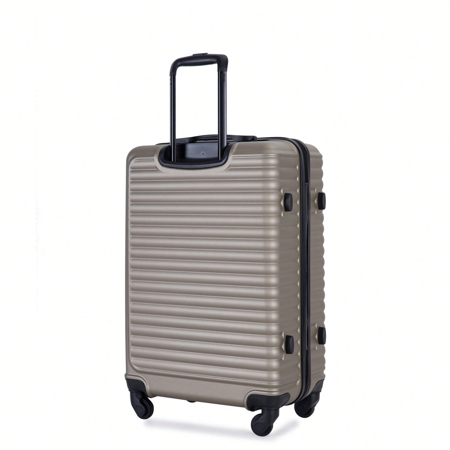 Stylish 3-Piece Lightweight Luggage Set With Spinner Wheels, Two Hooks & TSA Lock - Pink Suits For Travel (20/24/28)