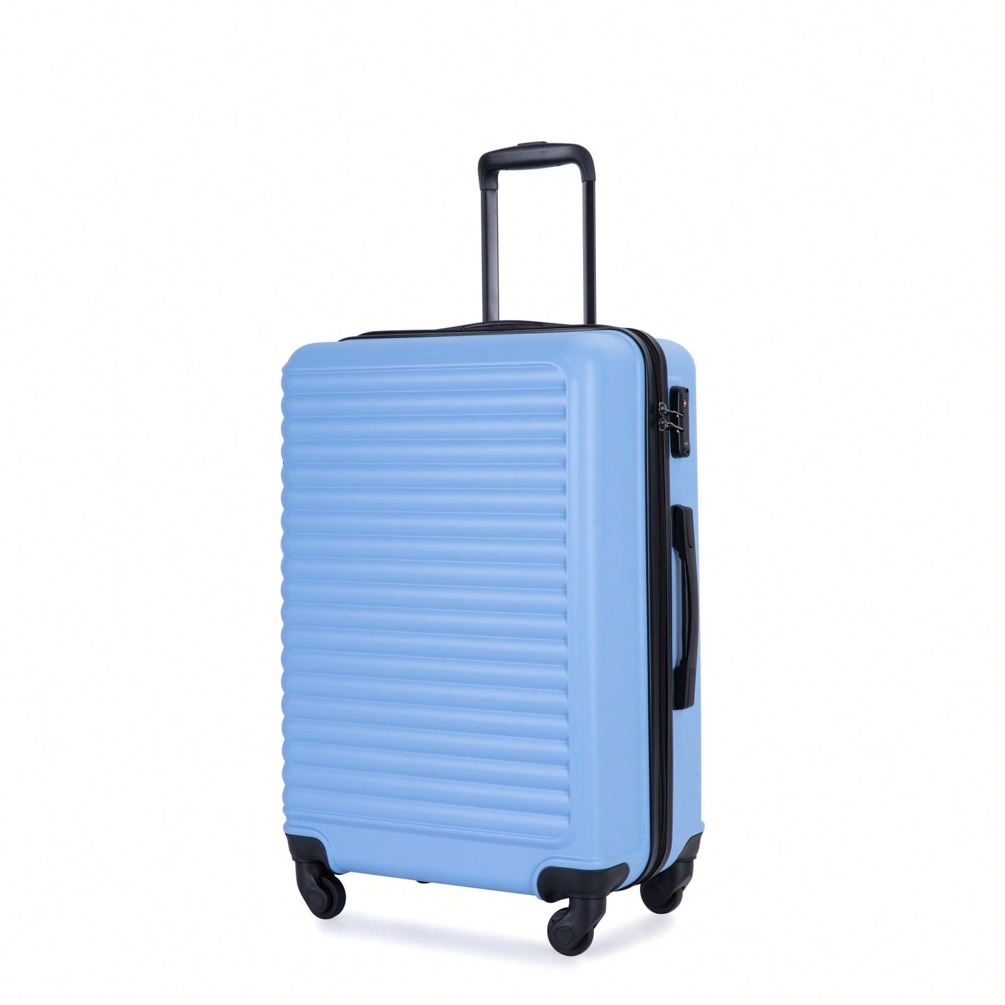 Stylish 3-Piece Lightweight Luggage Set With Spinner Wheels, Two Hooks & TSA Lock - Pink Suits For Travel (20/24/28)