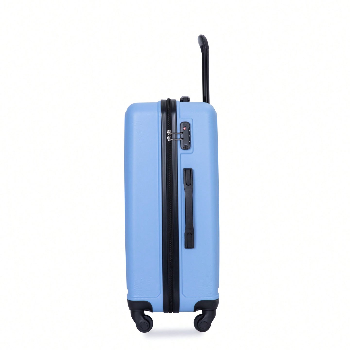 Stylish 3-Piece Lightweight Luggage Set With Spinner Wheels, Two Hooks & TSA Lock - Pink Suits For Travel (20/24/28)