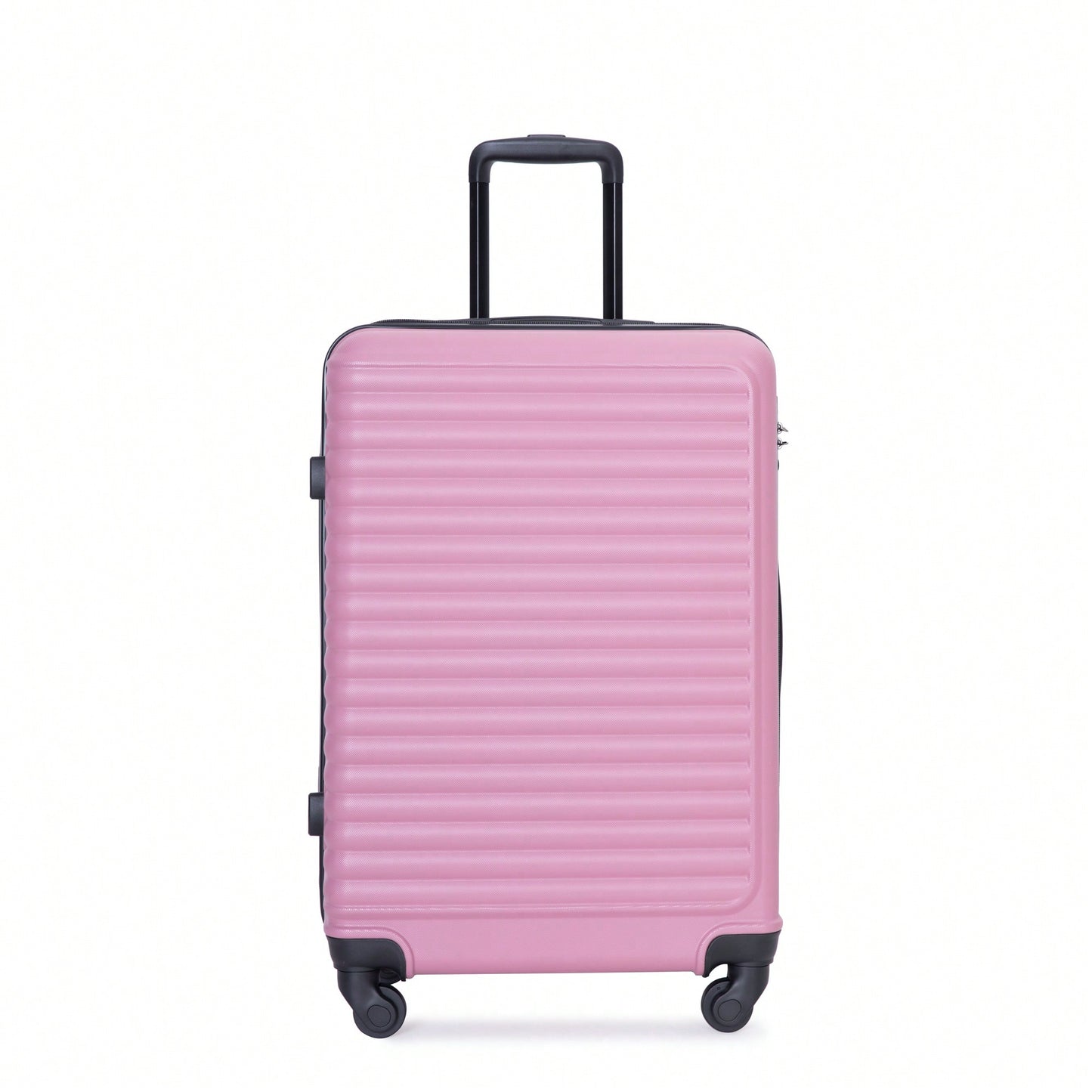 Stylish 3-Piece Lightweight Luggage Set With Spinner Wheels, Two Hooks & TSA Lock - Pink Suits For Travel (20/24/28)