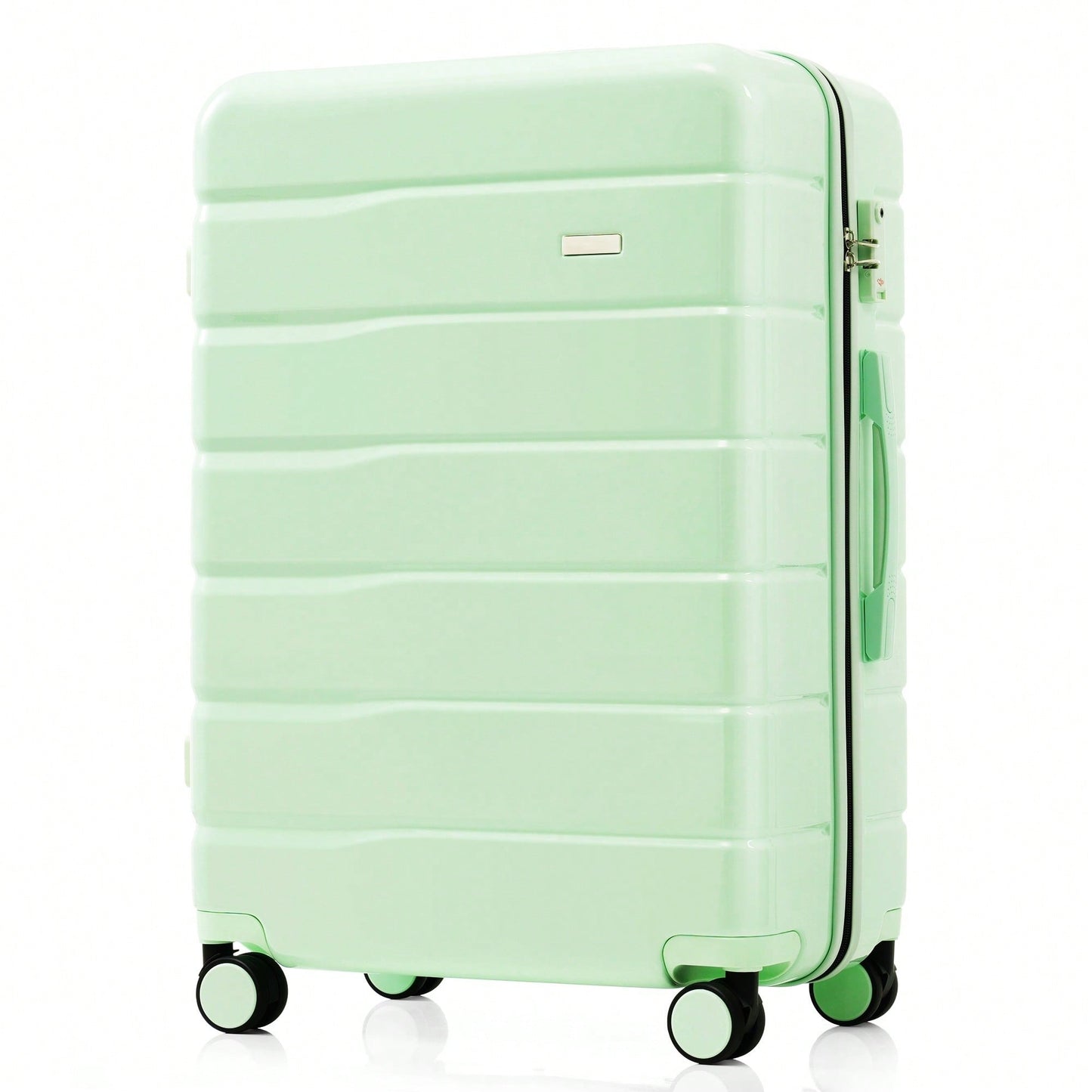 Premium 3-Piece White ABS Hard Shell Luggage Set with TSA Lock 20 24 28 Inch Spinner Wheels