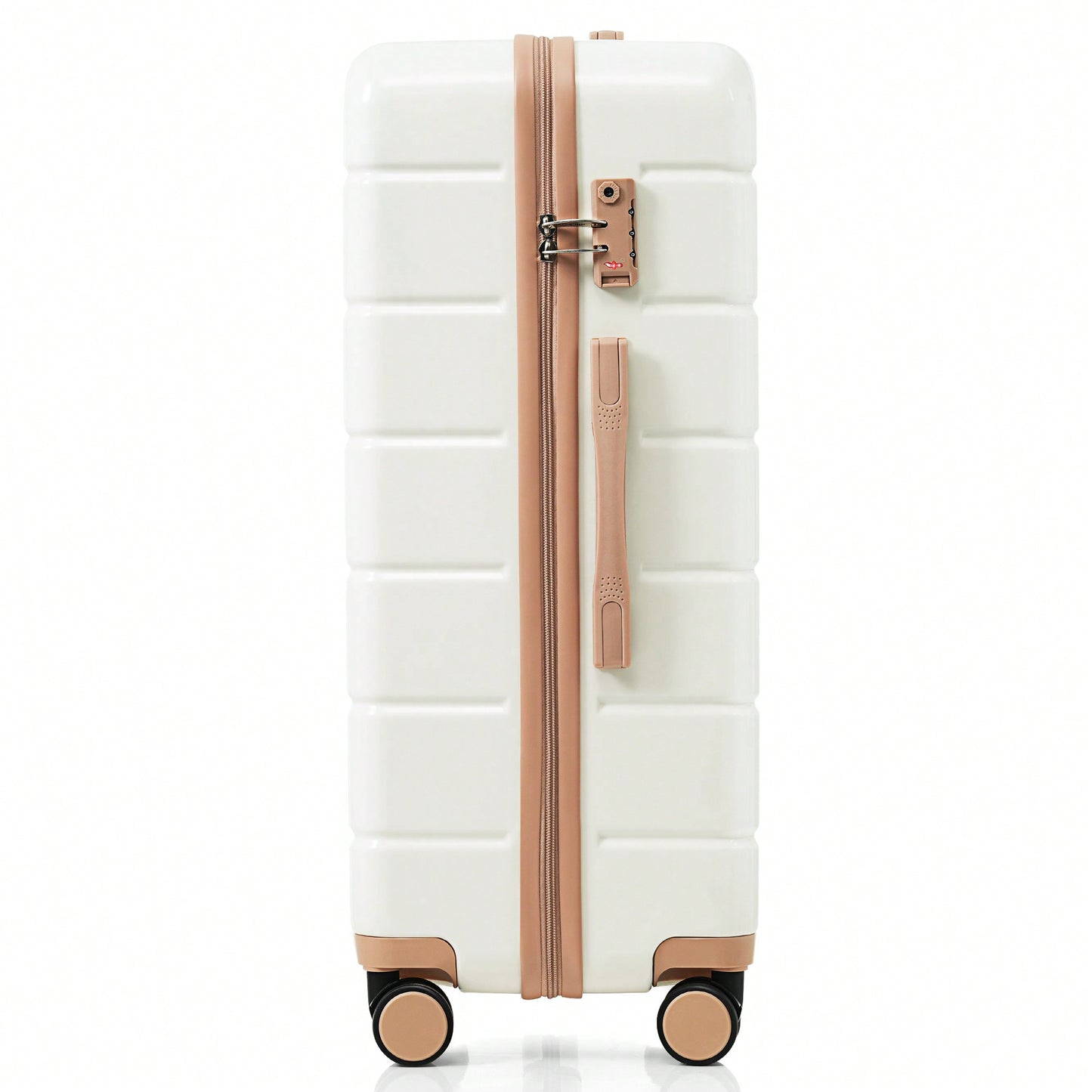 Premium 3-Piece White ABS Hard Shell Luggage Set with TSA Lock 20 24 28 Inch Spinner Wheels