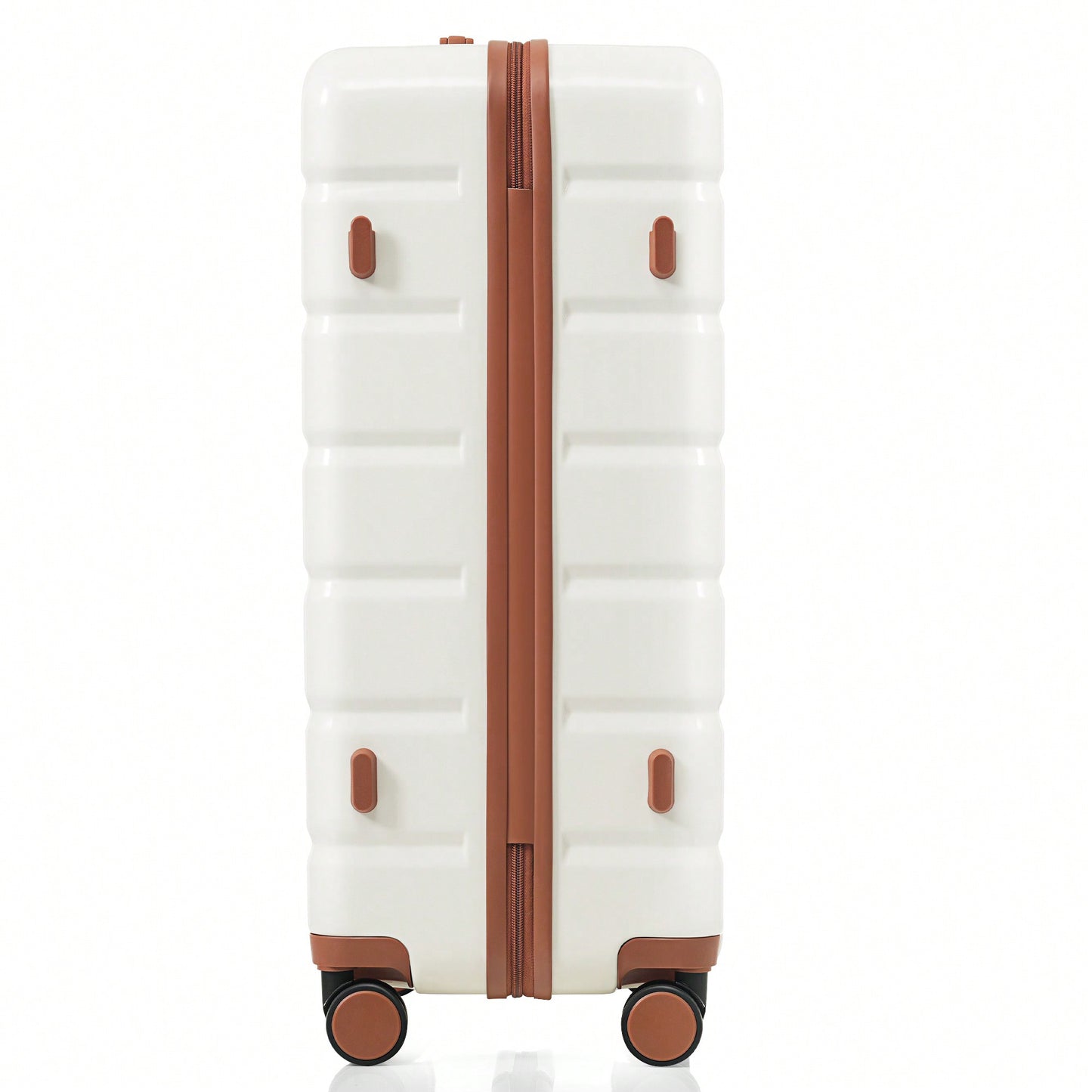 Premium 3-Piece White ABS Hard Shell Luggage Set with TSA Lock 20 24 28 Inch Spinner Wheels