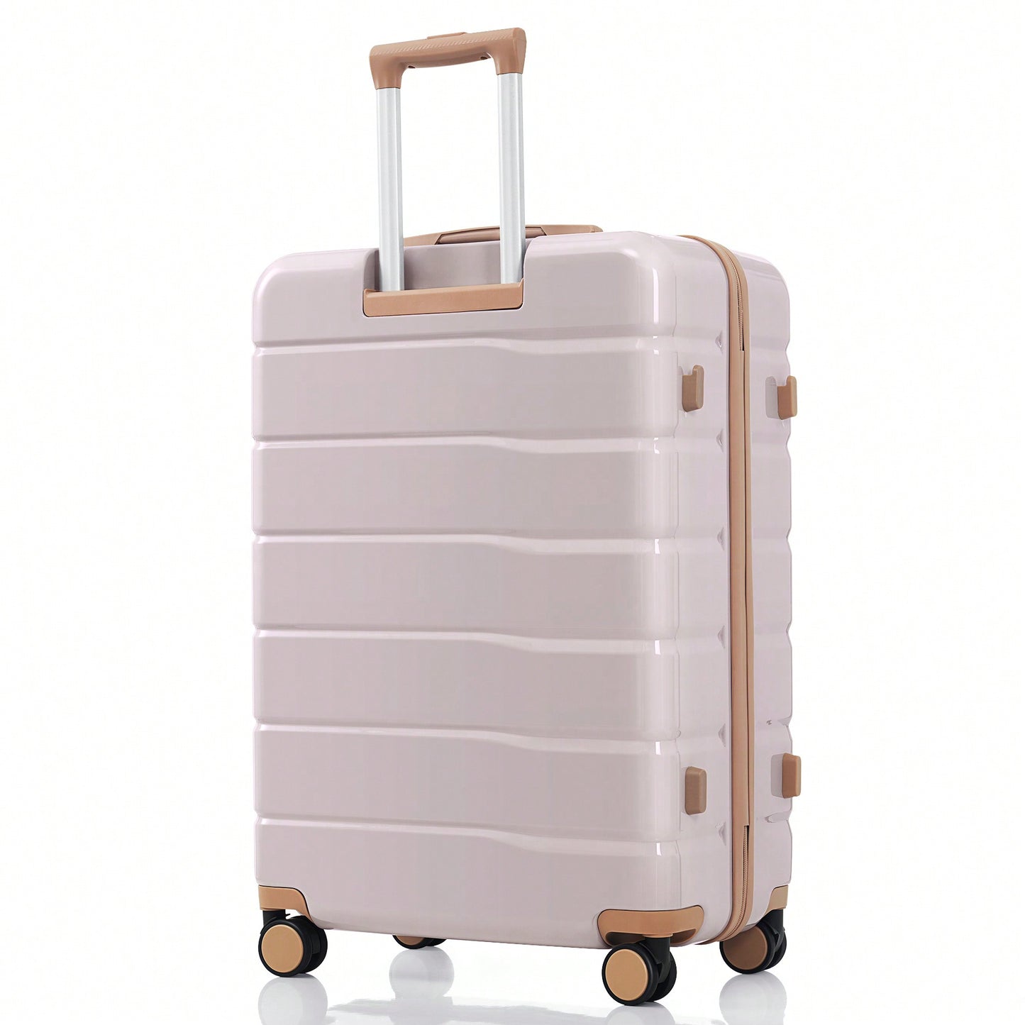 Premium 3-Piece White ABS Hard Shell Luggage Set with TSA Lock 20 24 28 Inch Spinner Wheels