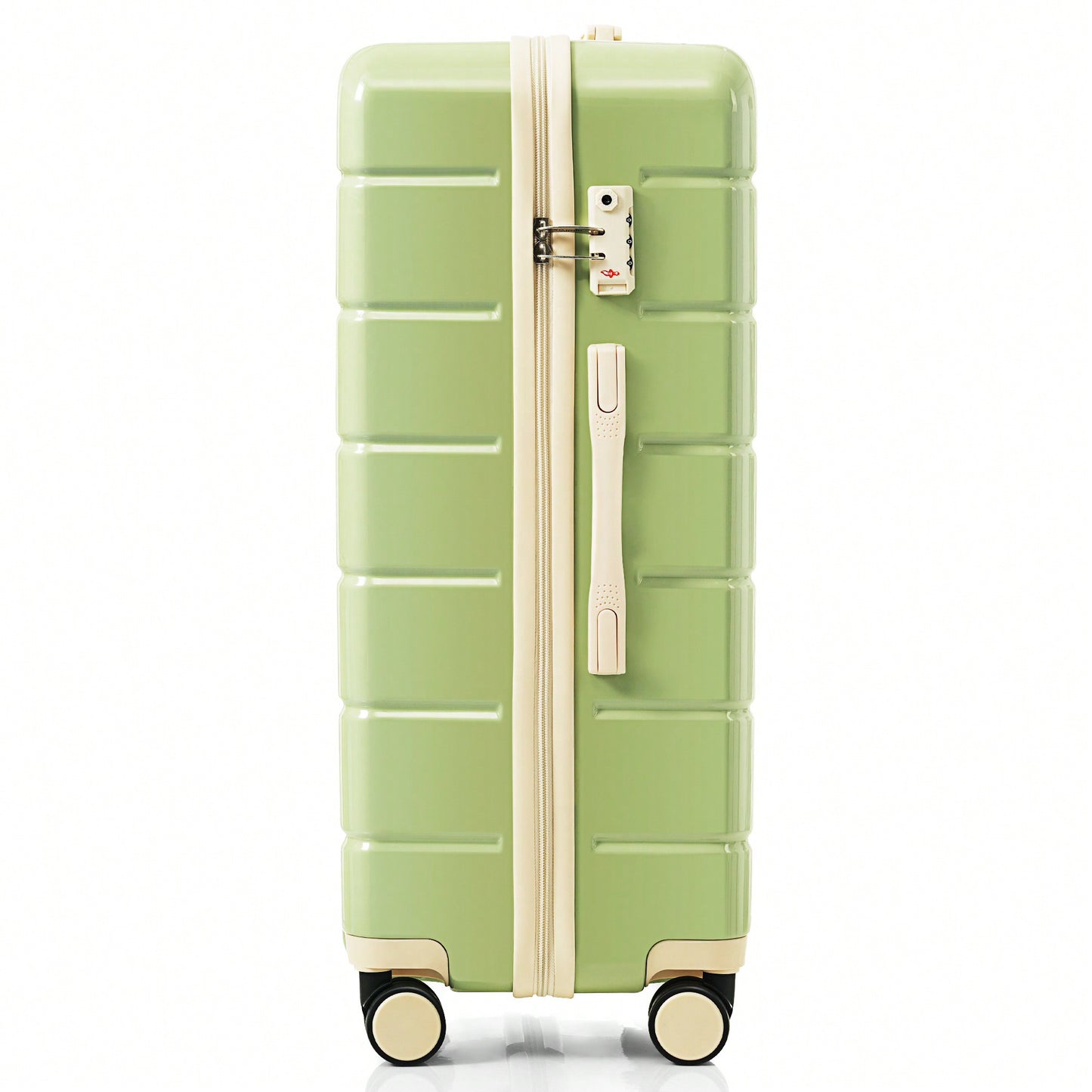 Premium 3-Piece White ABS Hard Shell Luggage Set with TSA Lock 20 24 28 Inch Spinner Wheels