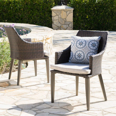 Elegant Brown Accent Chairs - Set Of 2 For Living Room Or Office Space