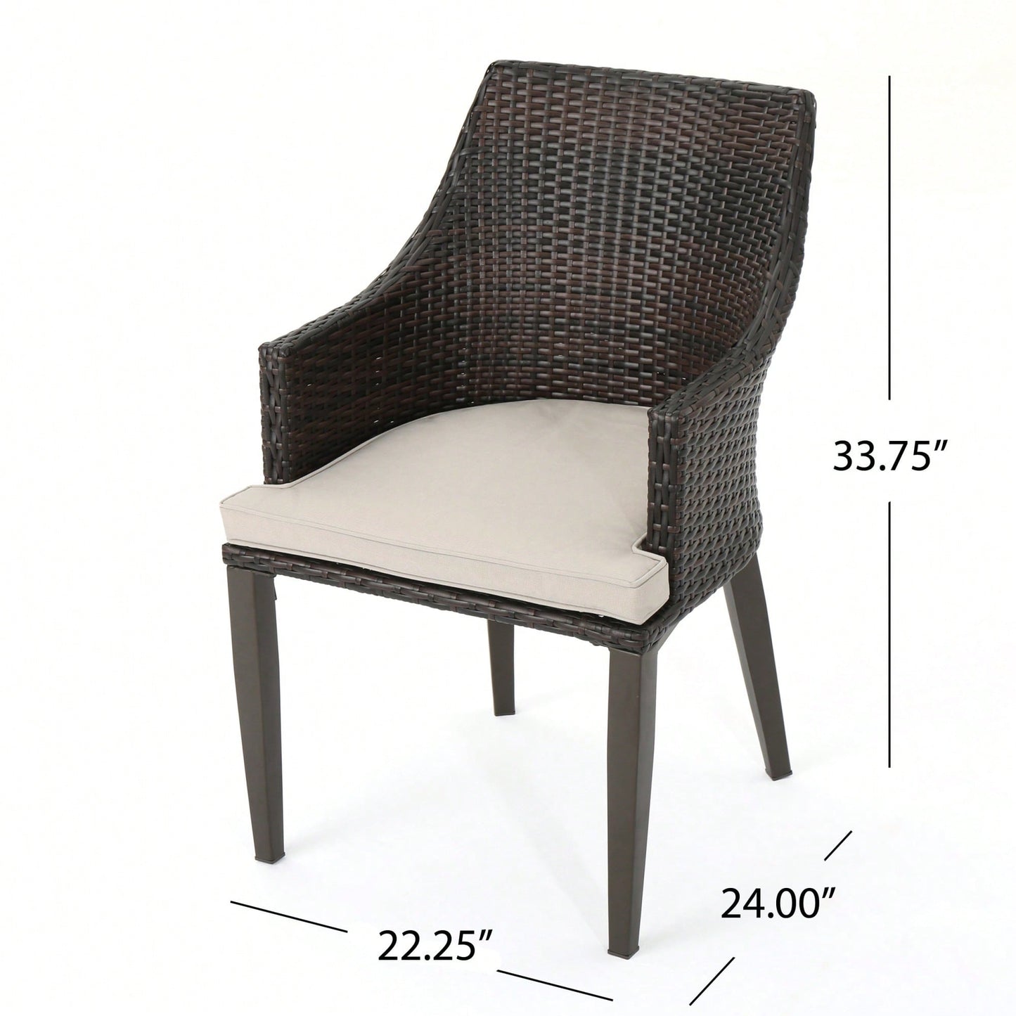 Elegant Brown Accent Chairs - Set Of 2 For Living Room Or Office Space
