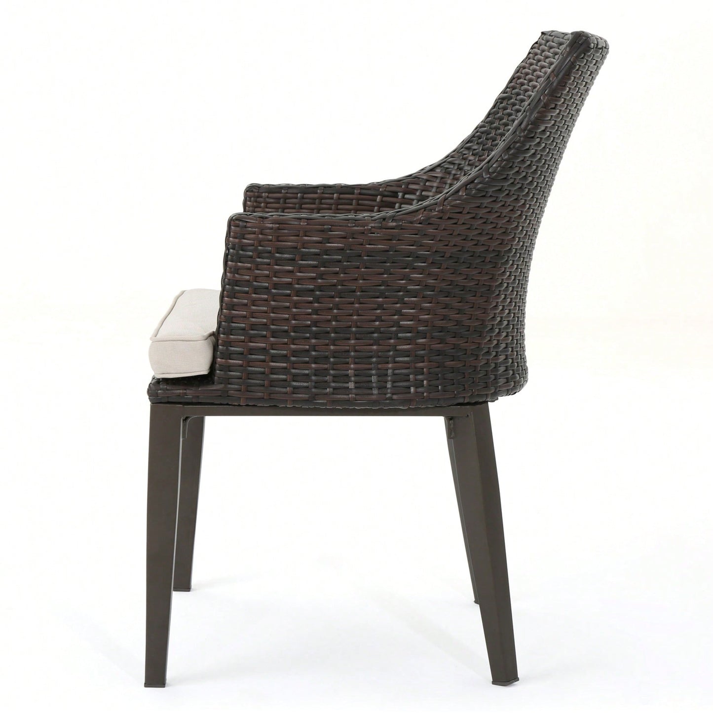 Elegant Brown Accent Chairs - Set Of 2 For Living Room Or Office Space