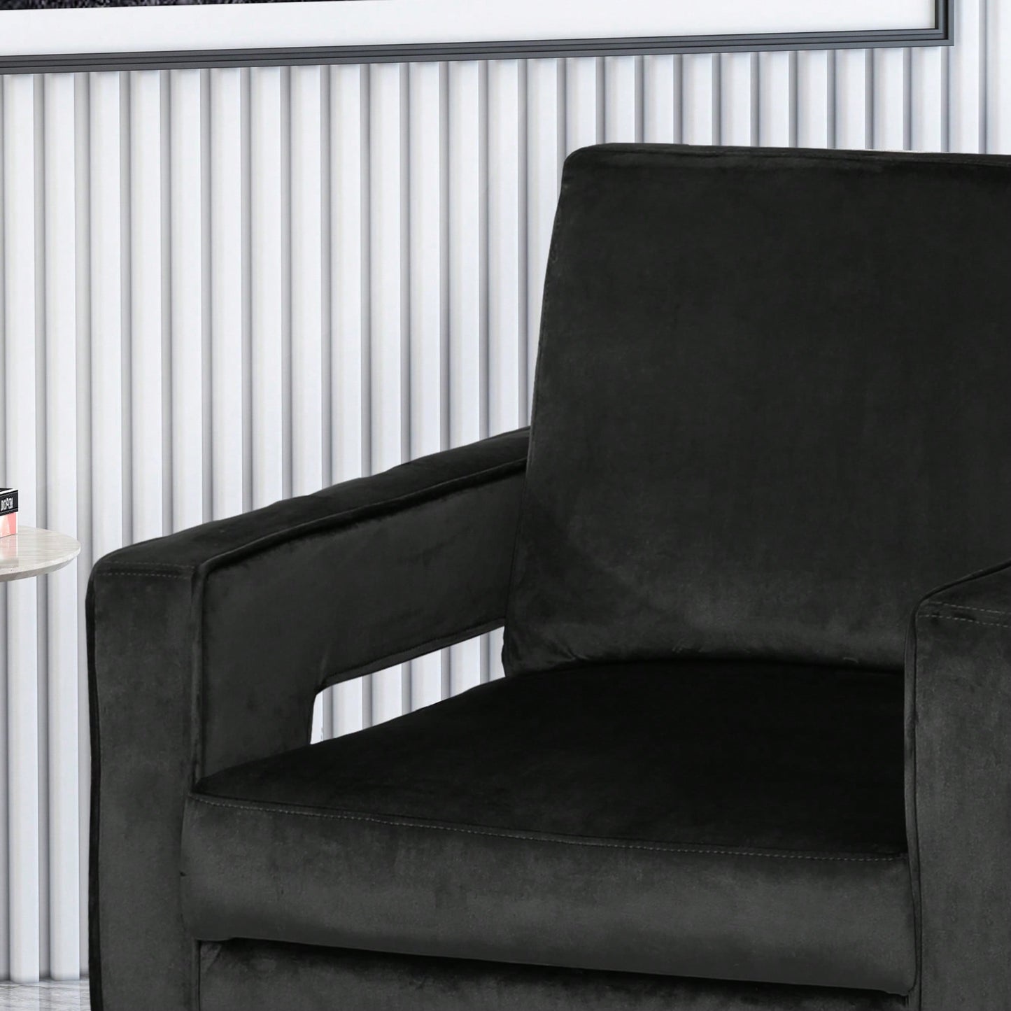Elegant Modern Upholstered Arm Chair For Stylish Living Rooms And Offices