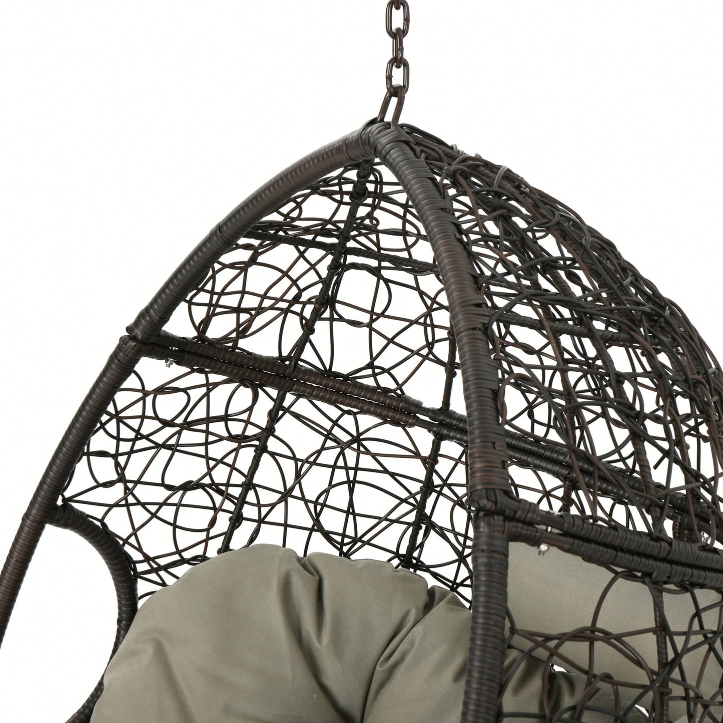 Stylish Grey Hanging Basket For Indoor And Outdoor Use – Versatile Planter For Flowers And Plants (Stand Not Included)