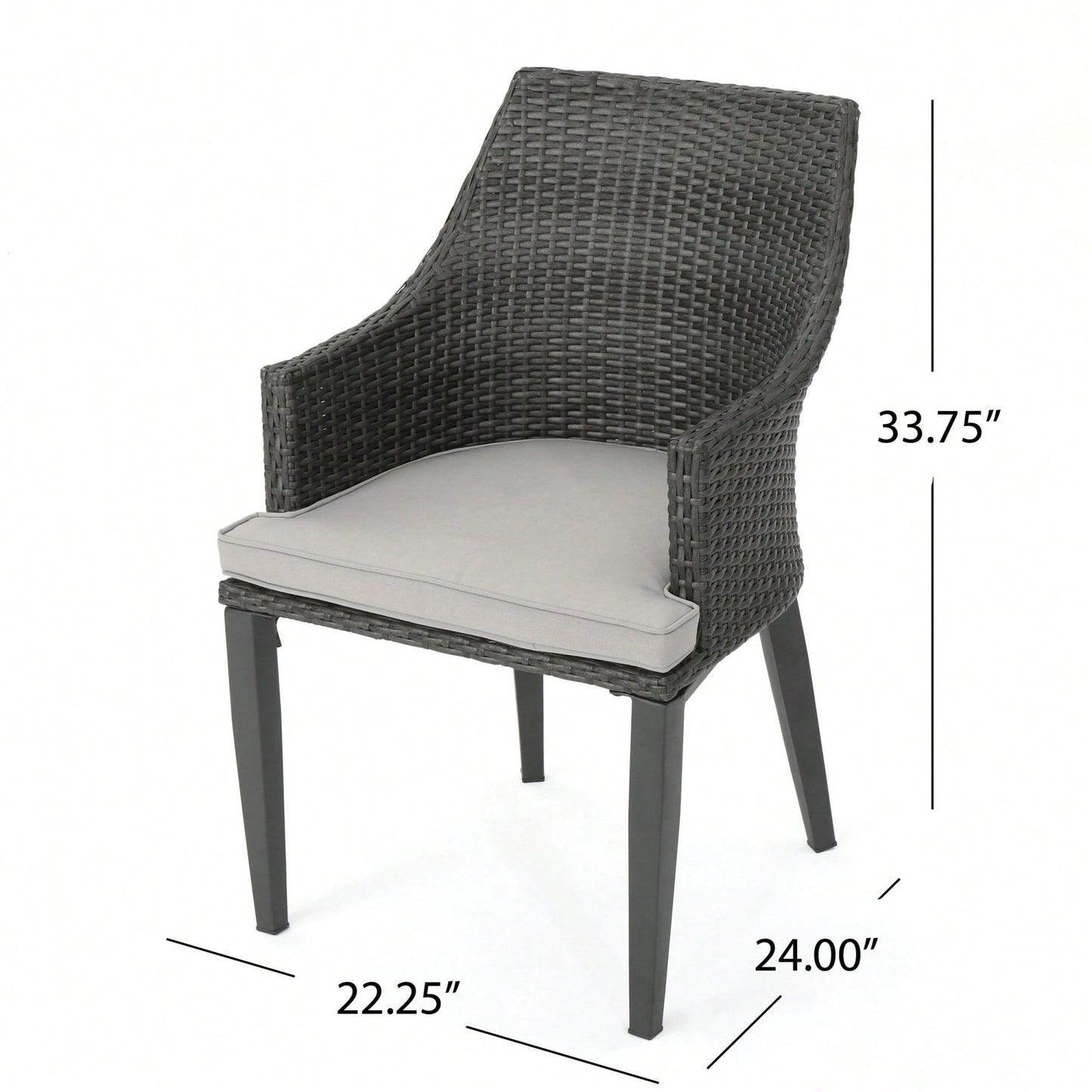 Set Of 2 Modern Grey Accent Chairs For Stylish Living Spaces