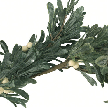 54-Inch Elegant Snowberry Green Garland For Holiday Decor And Festive Arrangements