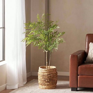 Lifelike 120CM Faux Nandina Plant - Perfect For Home Décor And Indoor Gardens