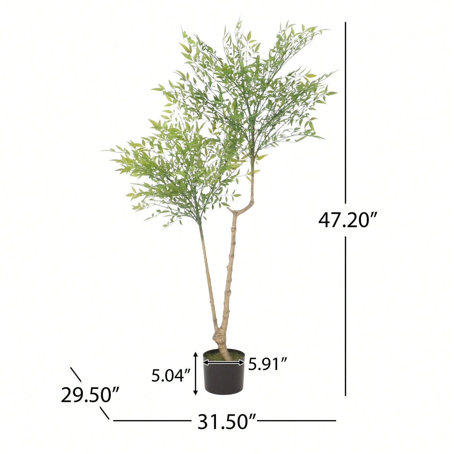 Lifelike 120CM Faux Nandina Plant - Perfect For Home Décor And Indoor Gardens
