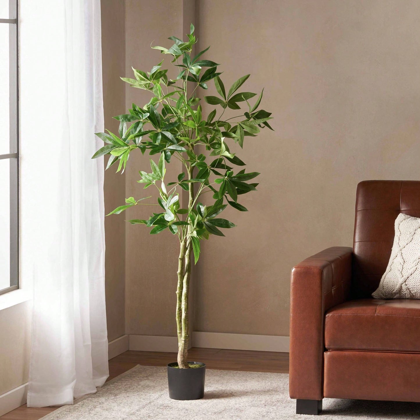 Lifelike 160CM Artificial Pachira Macarposa Tree For Home And Office Decor