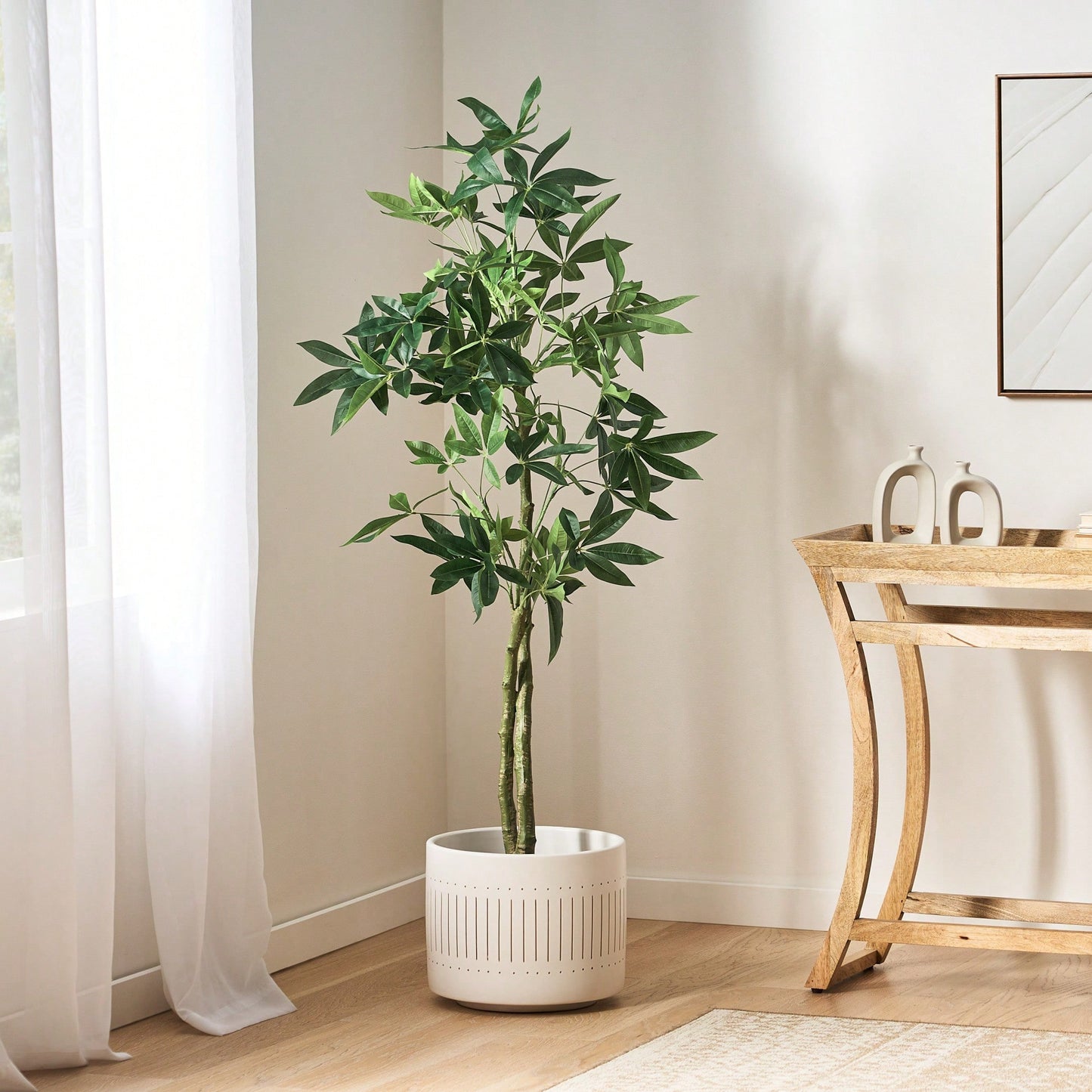 Lifelike 160CM Artificial Pachira Macarposa Tree For Home And Office Decor