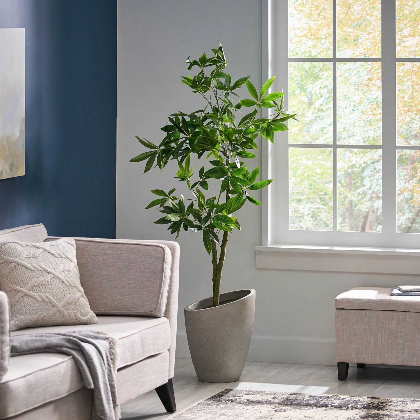 Lifelike 160CM Artificial Pachira Macarposa Tree For Home And Office Decor