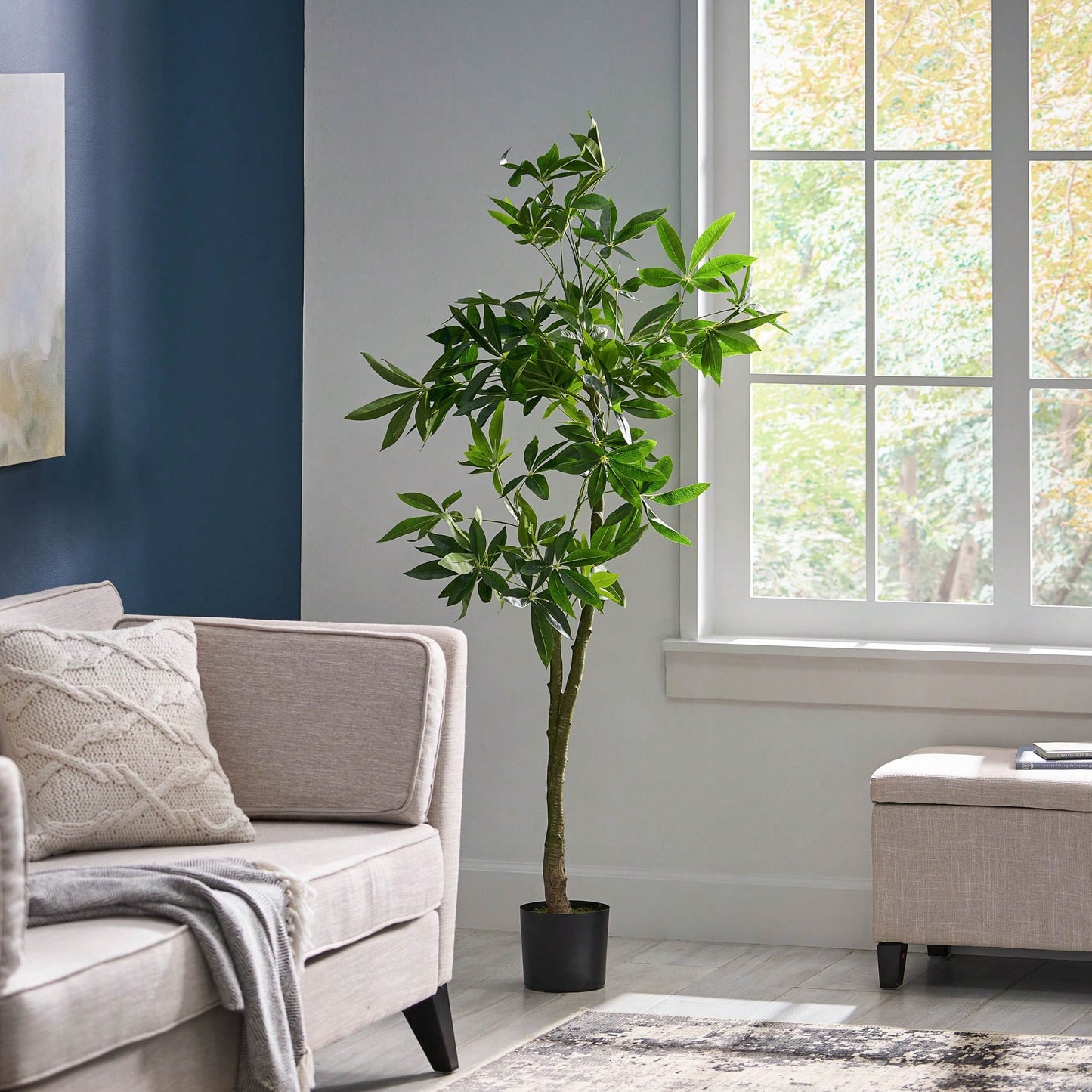 Lifelike 160CM Artificial Pachira Macarposa Tree For Home And Office Decor