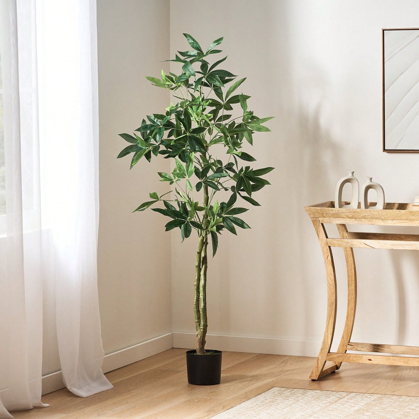 Lifelike 160CM Artificial Pachira Macarposa Tree For Home And Office Decor