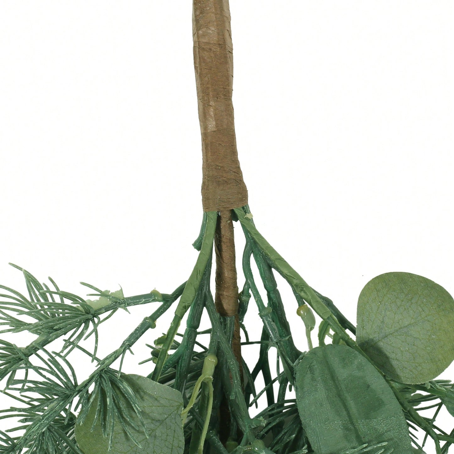 32.5" Decorative Leaves Teardrop Wreath For Home Entrance And Seasonal Decor