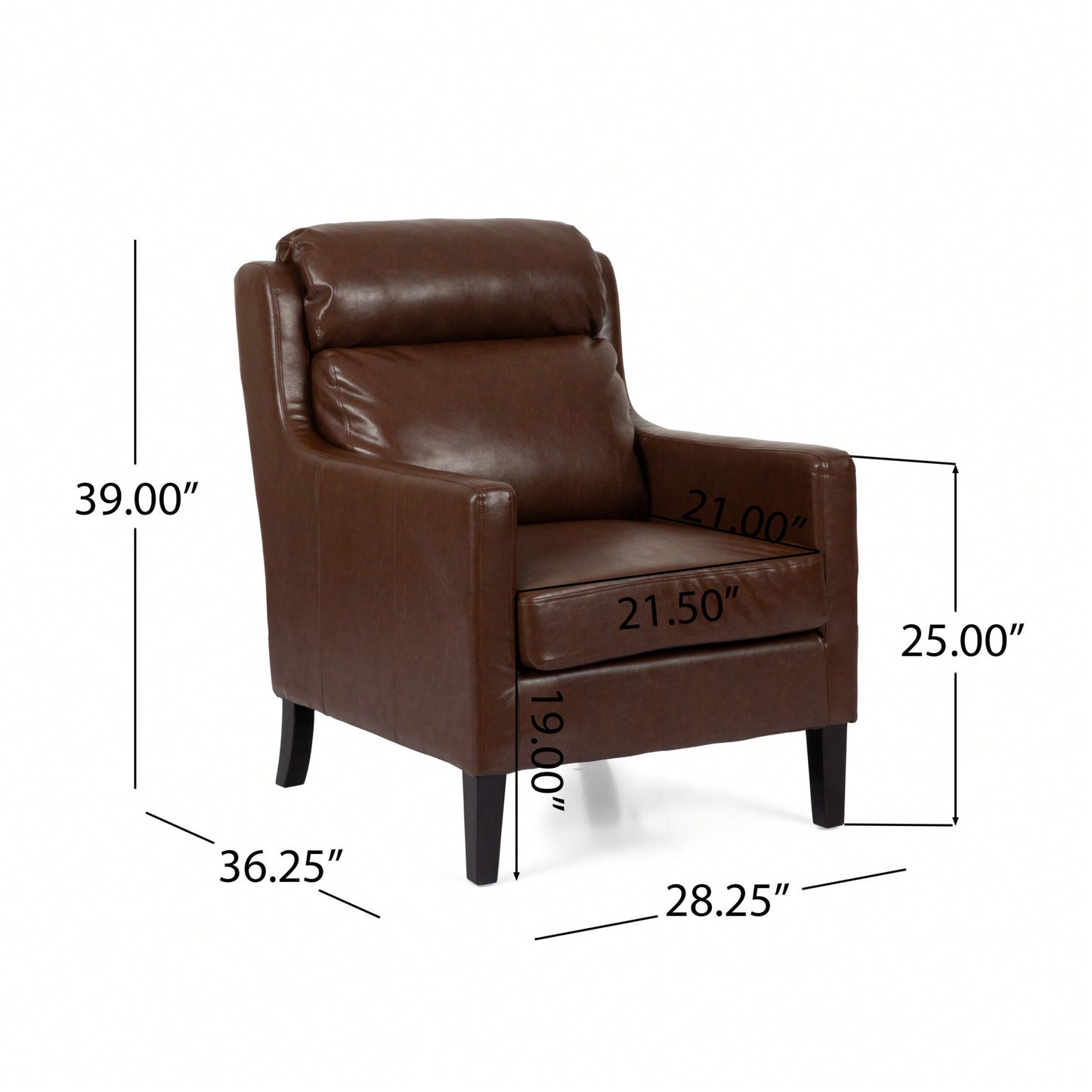 Elegant Upholstered Club Chair For Cozy Living Room Seating – Stylish Accent Chair For Home Decor