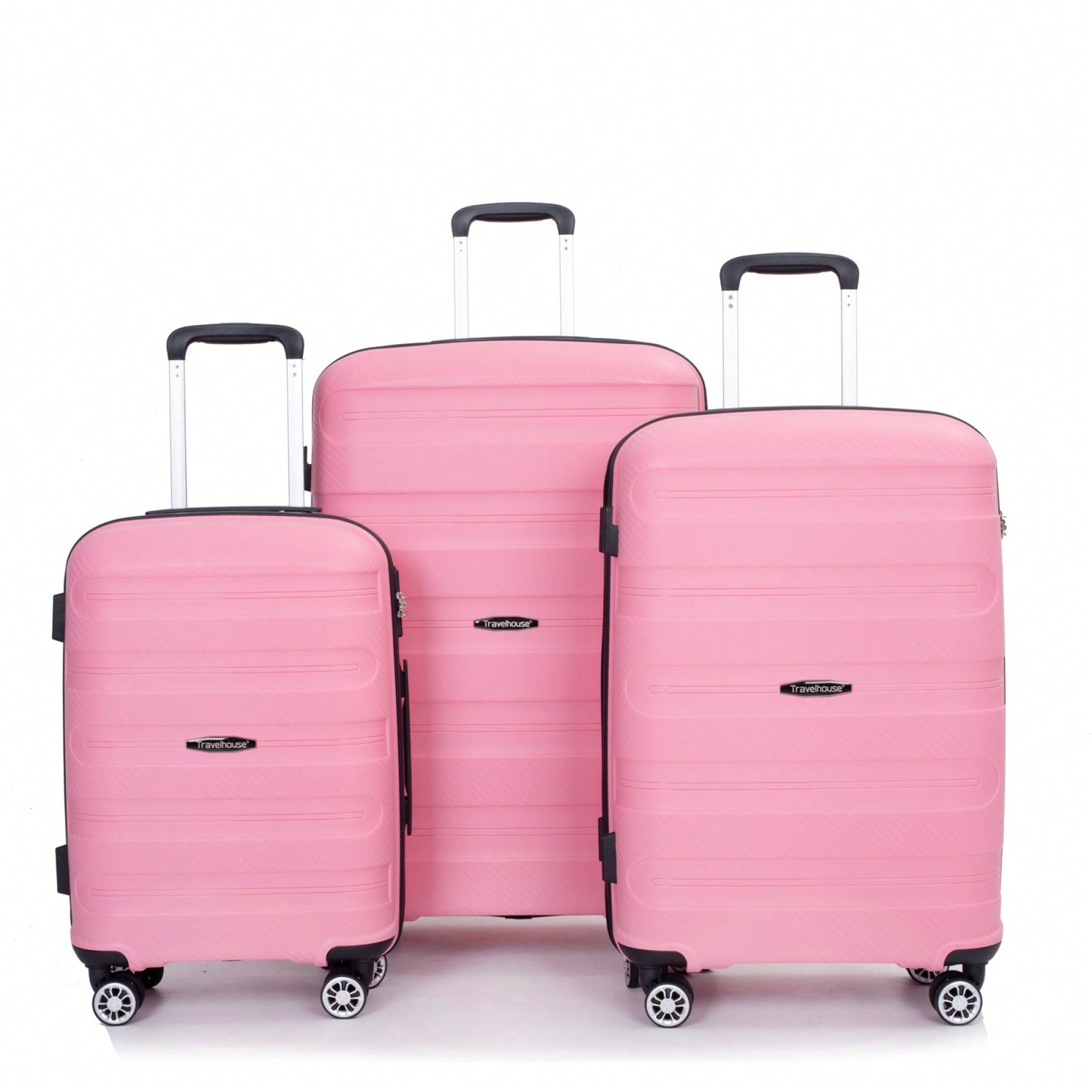 Lightweight Durable 3-Piece Hardshell Luggage Set With Spinner Wheels And TSA Lock - Stylish Purplish Blue Suitcases (20"/24"/28")