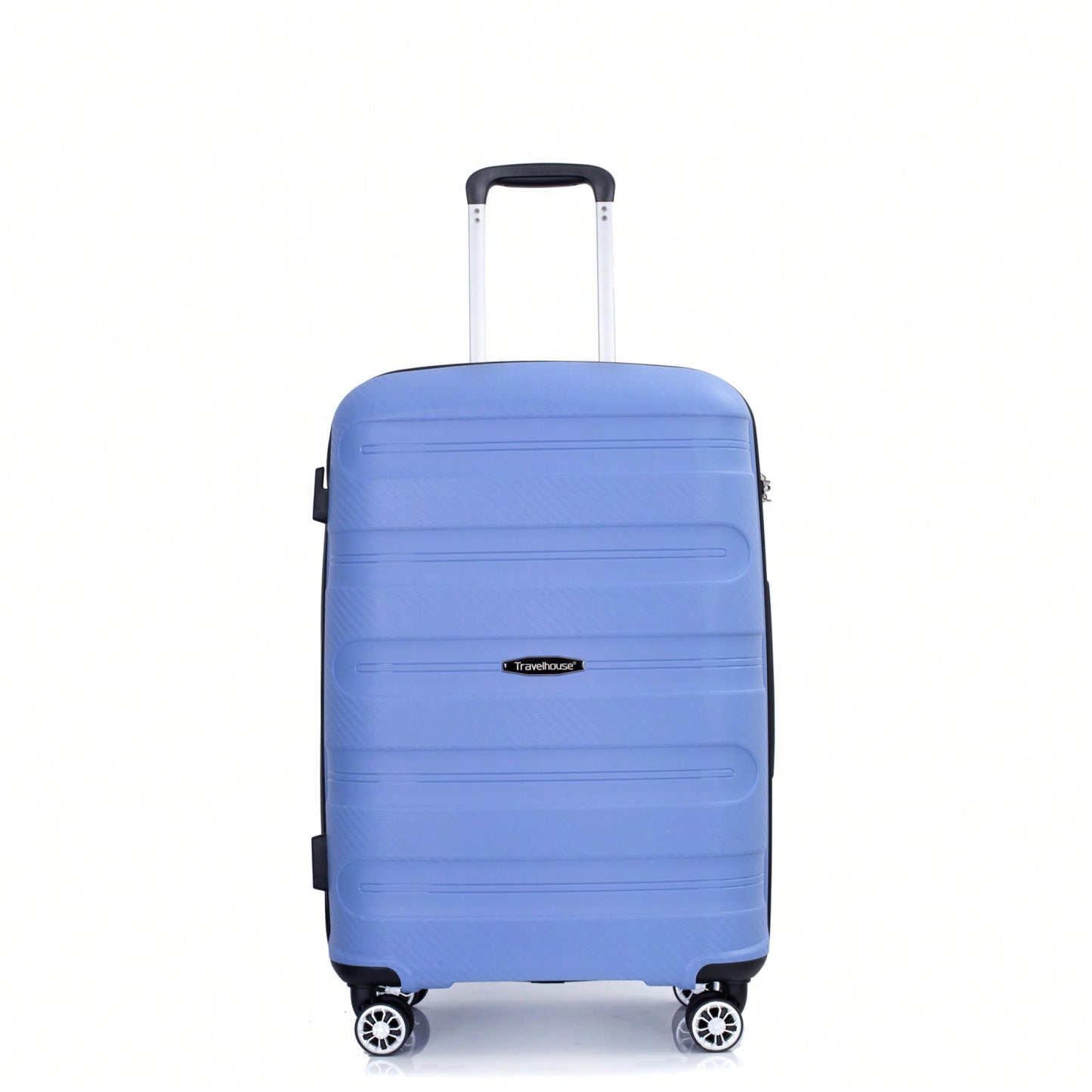 Lightweight Durable 3-Piece Hardshell Luggage Set With Spinner Wheels And TSA Lock - Stylish Purplish Blue Suitcases (20"/24"/28")
