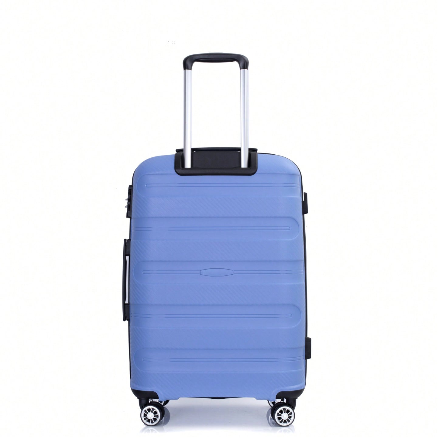 Lightweight Durable 3-Piece Hardshell Luggage Set With Spinner Wheels And TSA Lock - Stylish Purplish Blue Suitcases (20"/24"/28")