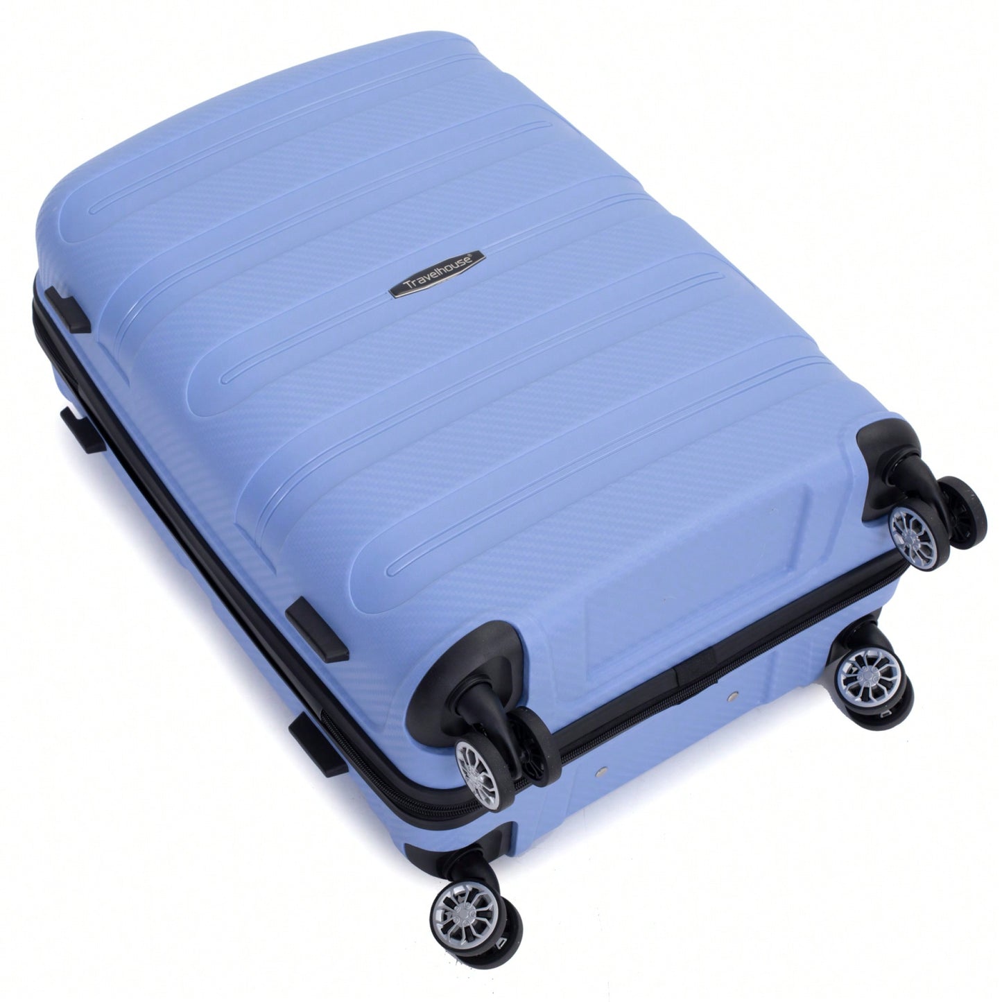 Lightweight Durable 3-Piece Hardshell Luggage Set With Spinner Wheels And TSA Lock - Stylish Purplish Blue Suitcases (20"/24"/28")