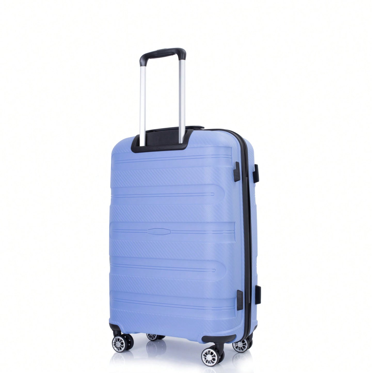 Lightweight Durable 3-Piece Hardshell Luggage Set With Spinner Wheels And TSA Lock - Stylish Purplish Blue Suitcases (20"/24"/28")