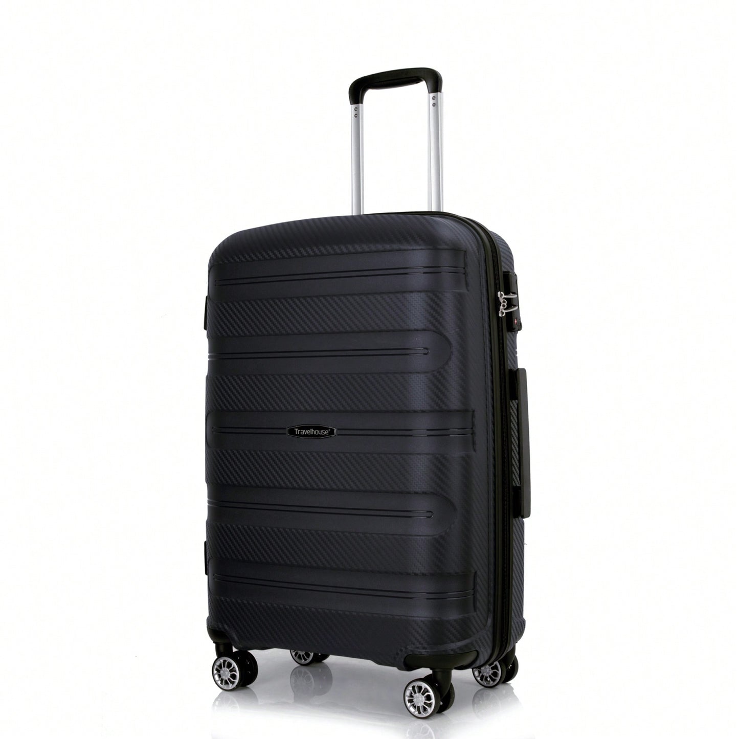 Lightweight Durable 3-Piece Hardshell Luggage Set With Spinner Wheels And TSA Lock - Stylish Purplish Blue Suitcases (20"/24"/28")