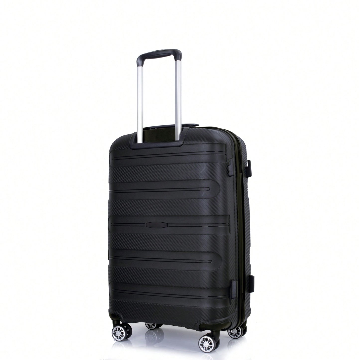 Lightweight Durable 3-Piece Hardshell Luggage Set With Spinner Wheels And TSA Lock - Stylish Purplish Blue Suitcases (20"/24"/28")