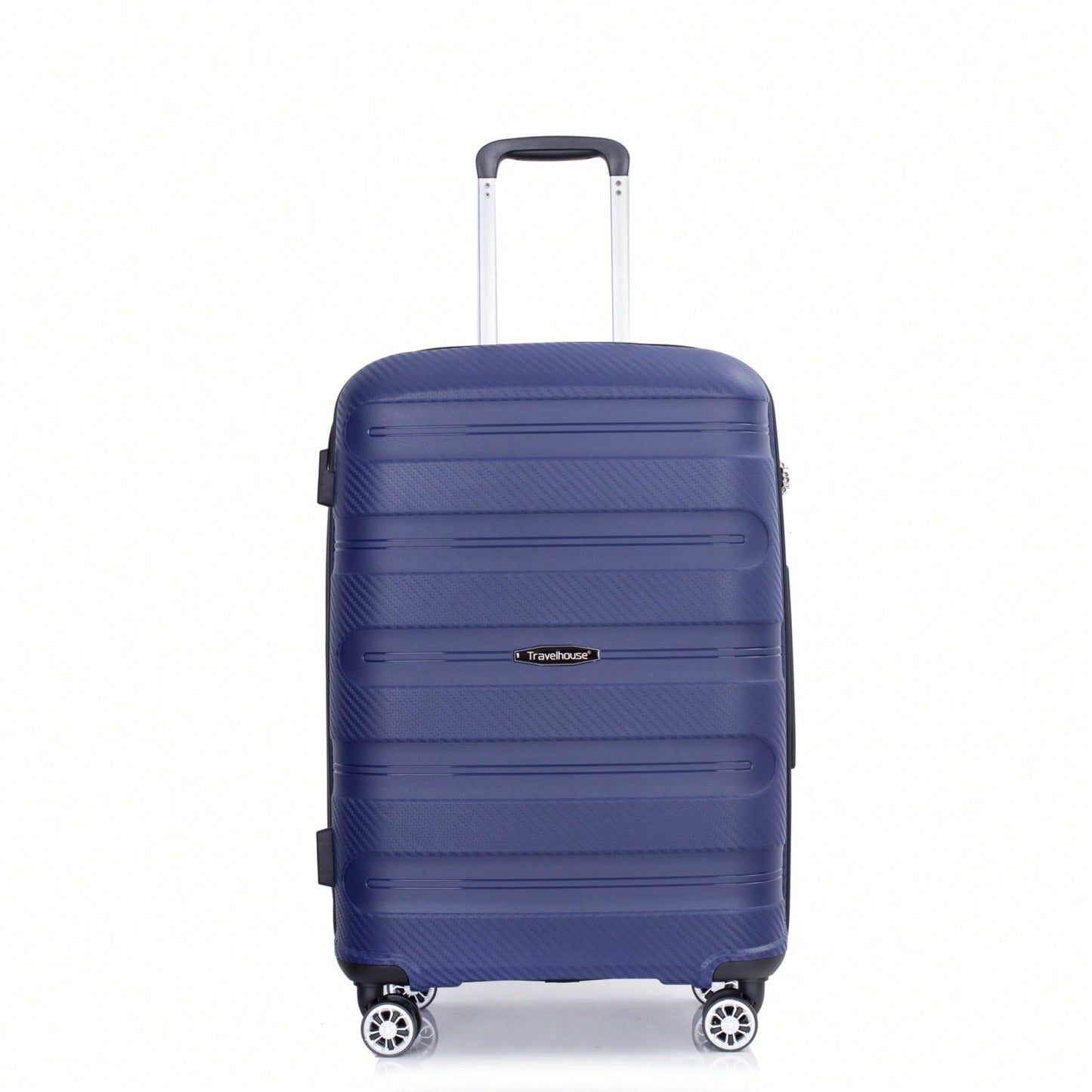 Lightweight Durable 3-Piece Hardshell Luggage Set With Spinner Wheels And TSA Lock - Stylish Purplish Blue Suitcases (20"/24"/28")