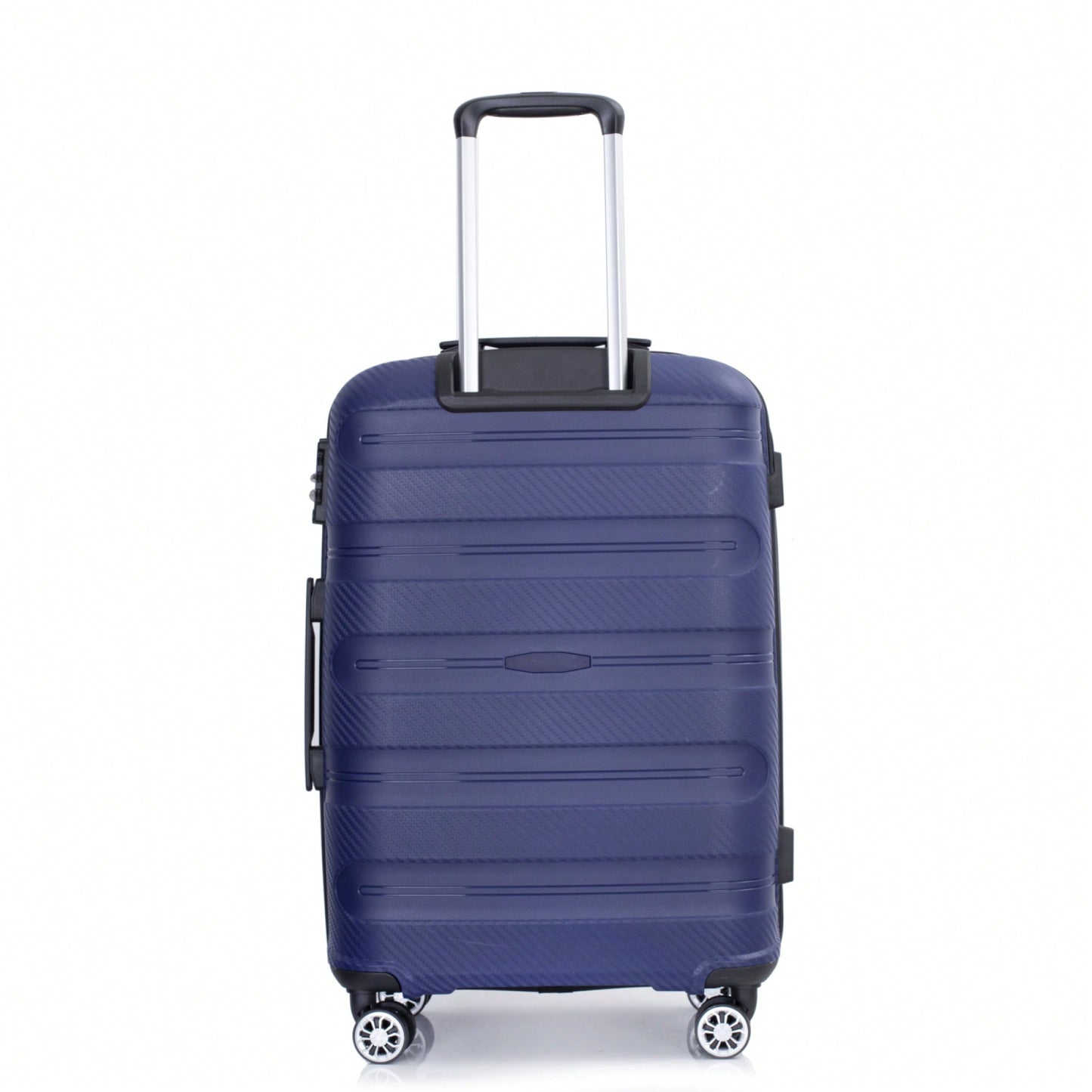 Lightweight Durable 3-Piece Hardshell Luggage Set With Spinner Wheels And TSA Lock - Stylish Purplish Blue Suitcases (20"/24"/28")
