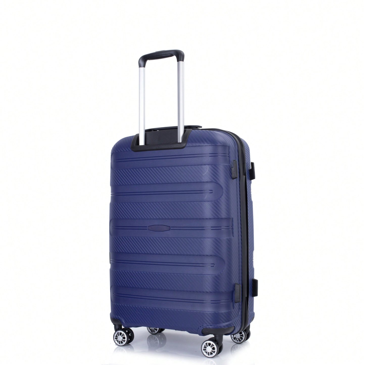 Lightweight Durable 3-Piece Hardshell Luggage Set With Spinner Wheels And TSA Lock - Stylish Purplish Blue Suitcases (20"/24"/28")