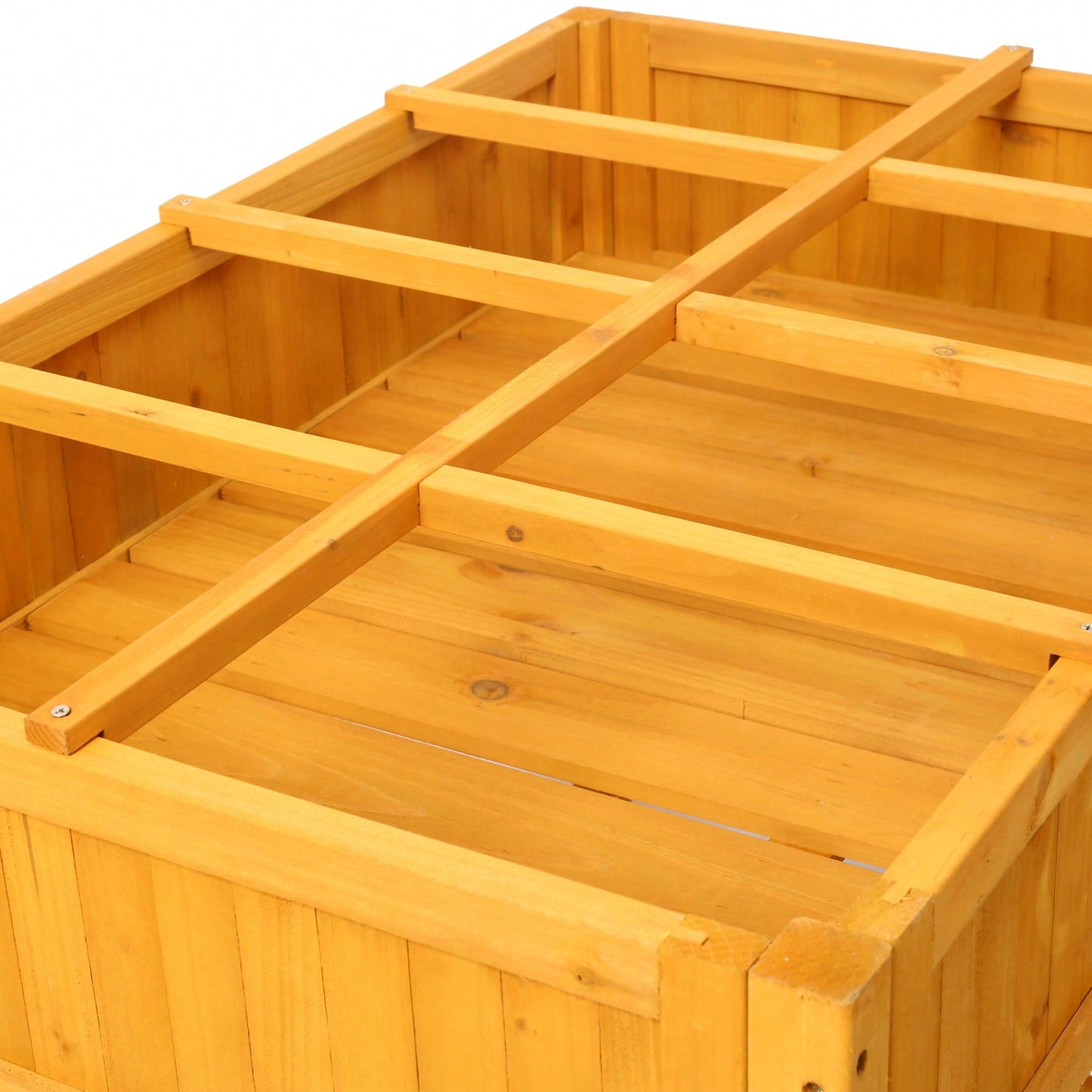 Customizable 8-Pocket Raised Garden Bed on Wheels with Storage Shelf for Herbs Vegetables and Flowers