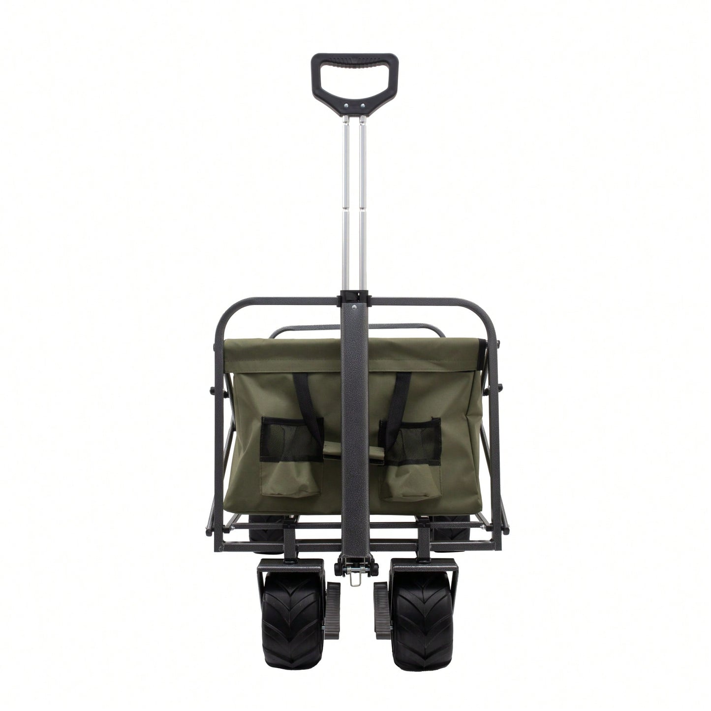 Versatile Folding Wagon For Kids - Portable Beach Trolley Cart For Outdoor Garden, Park, And Camping With Large Wheels