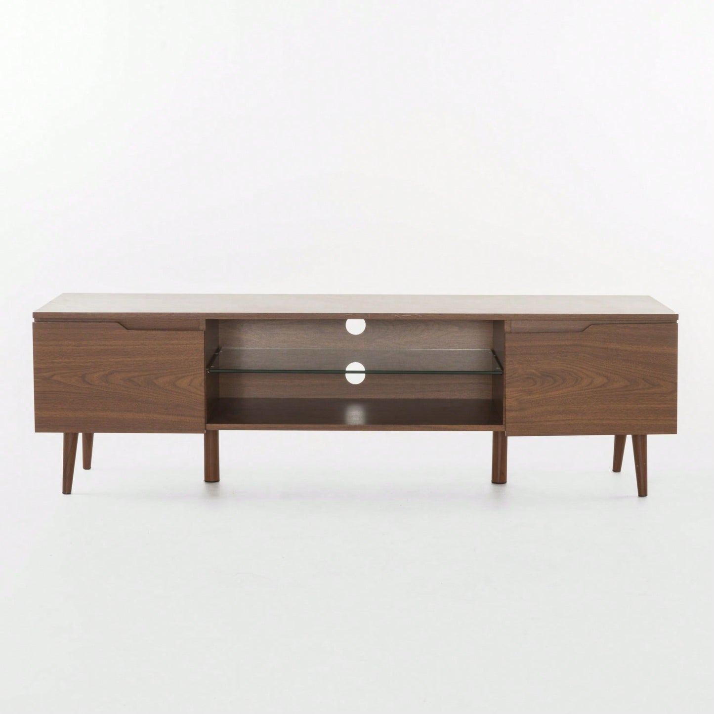 Versatile Modern TV Stand With Ample Storage And Adjustable Shelves For Living Room Entertainment Center