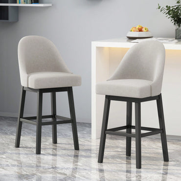Stylish Adjustable Swivel Barstools - Set Of 2 For Modern Kitchens And Home Bars