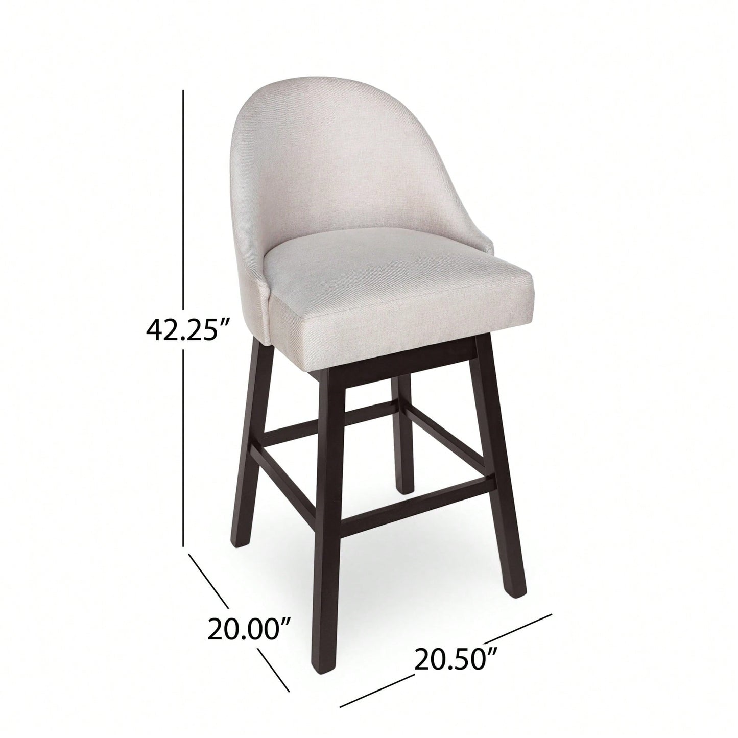 Stylish Adjustable Swivel Barstools - Set Of 2 For Modern Kitchens And Home Bars