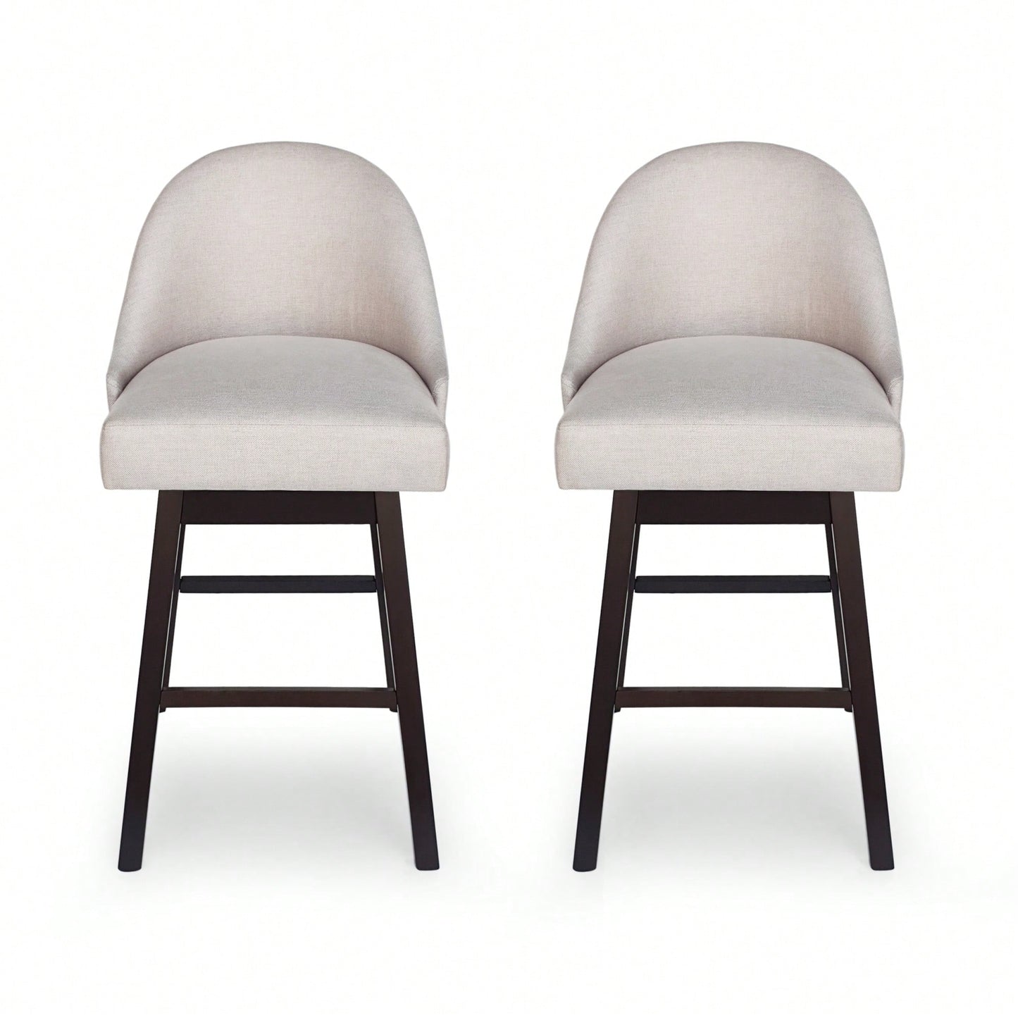 Stylish Adjustable Swivel Barstools - Set Of 2 For Modern Kitchens And Home Bars