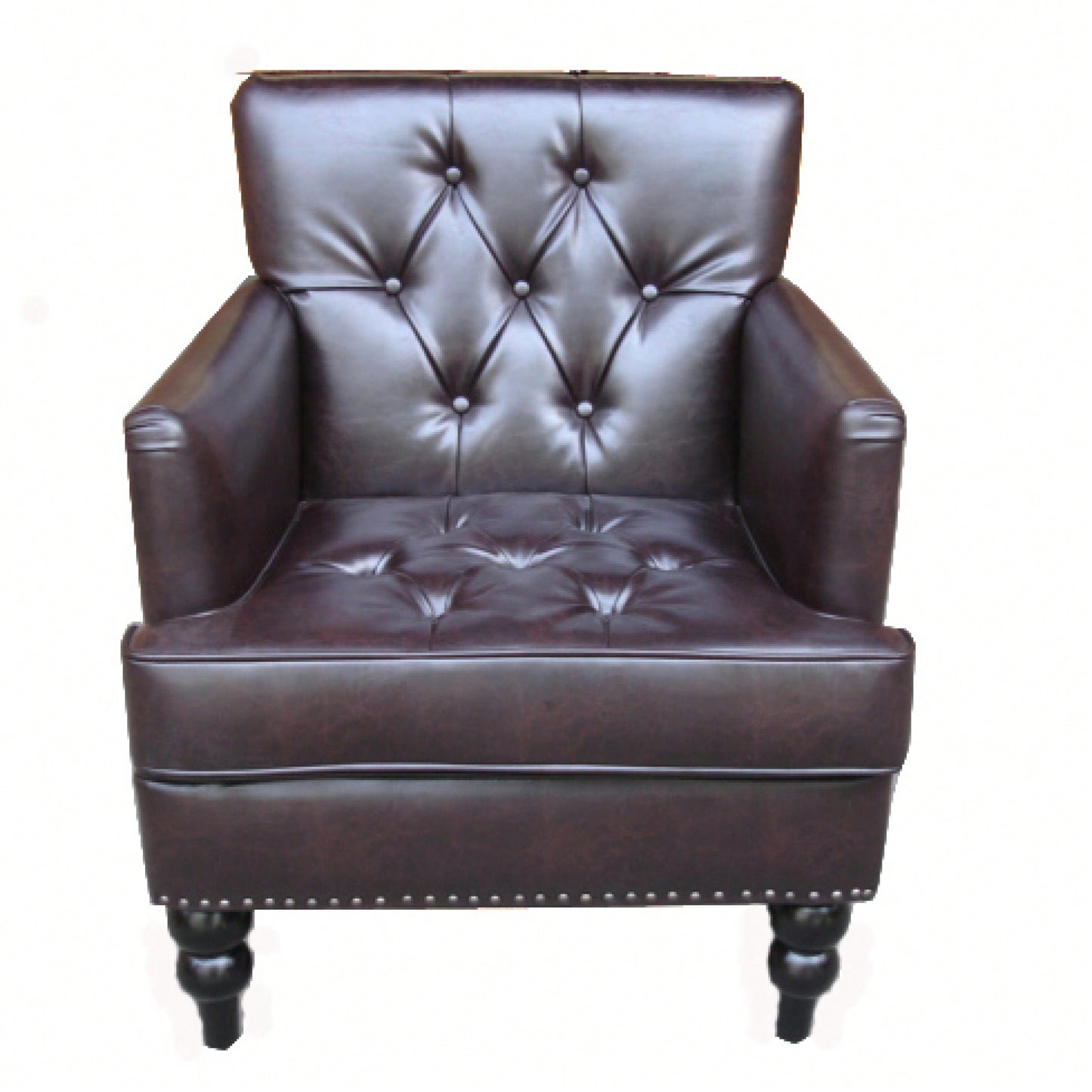 Elegant Tufted Club Chair For Cozy Living Spaces – Stylish Fabric Upholstery And Comfort Design
