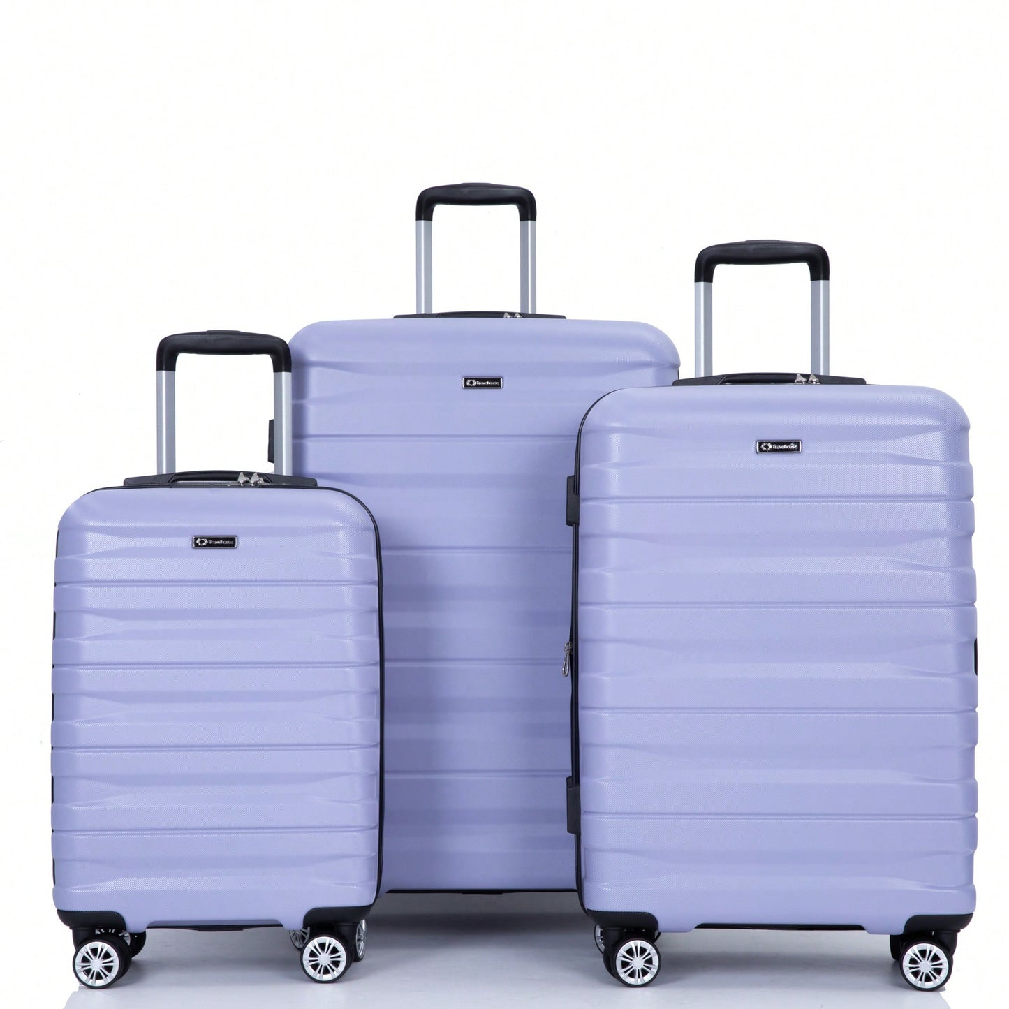 Lightweight Durable 3-Piece Expandable Luggage Set With Double Spinner Wheels, TSA Lock, And Hooks - Dark Blue (21"/25"/29")